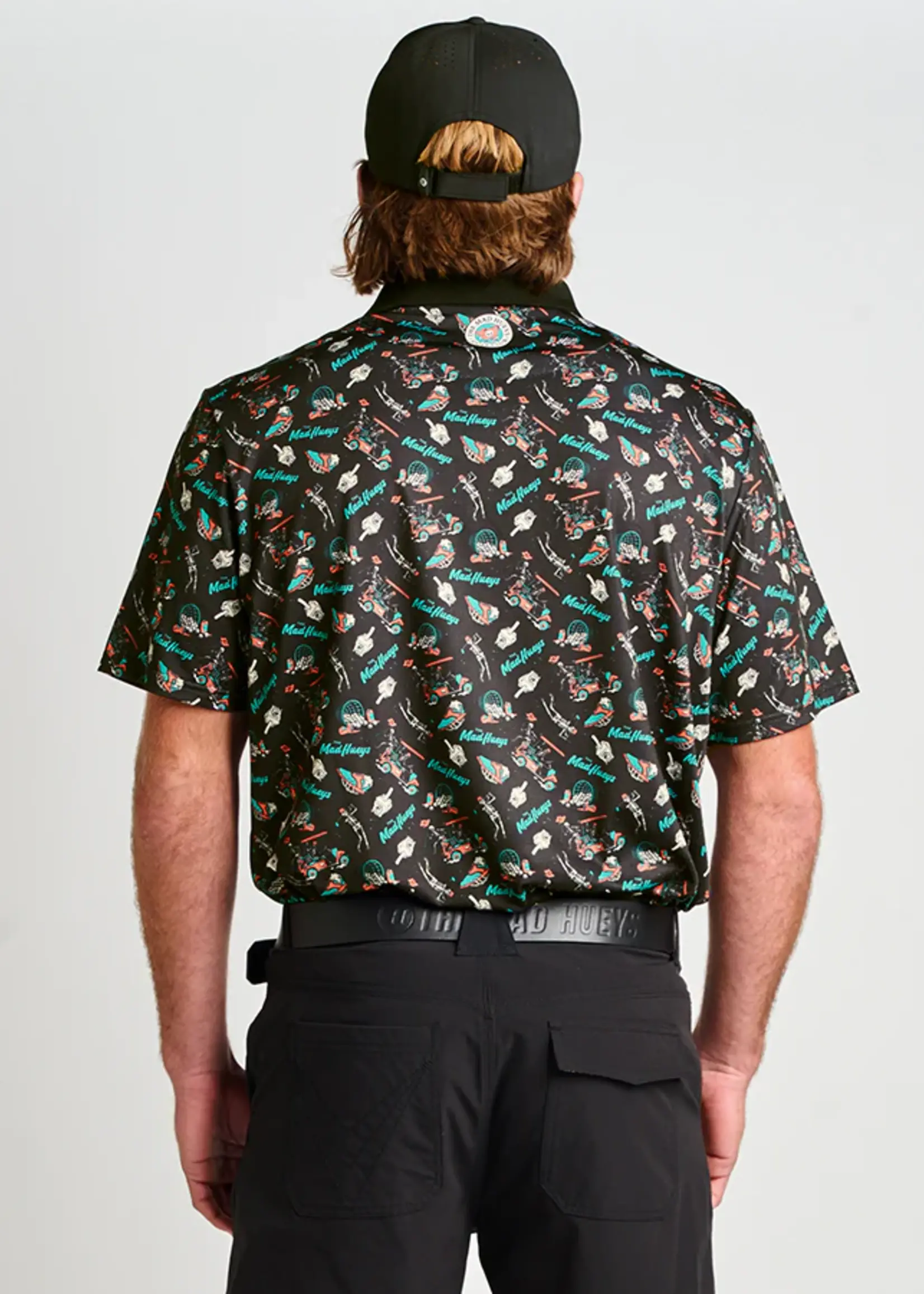 Mad Hueys Hueys Golf Polo - Black