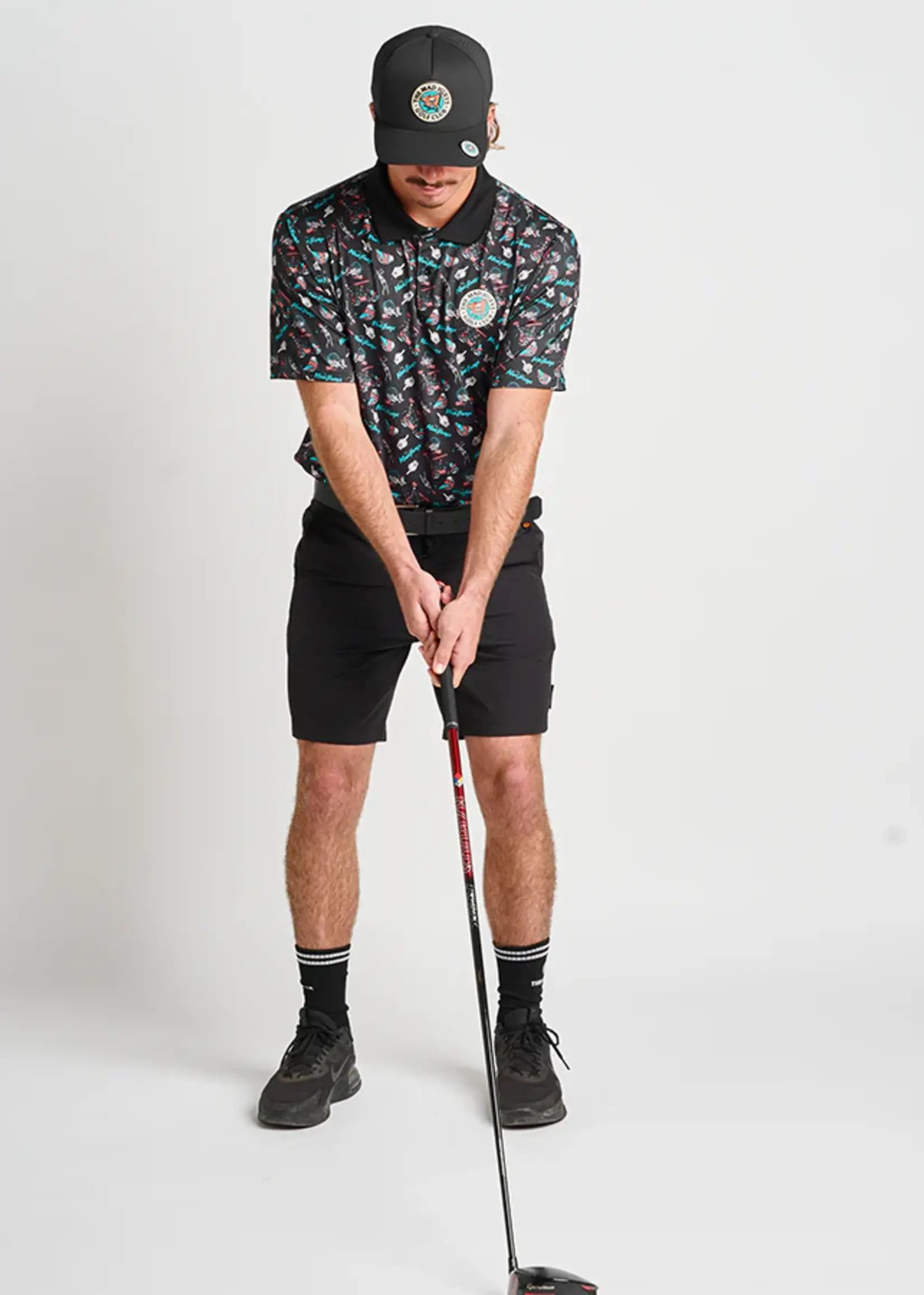 Mad Hueys Hueys Golf Polo - Black