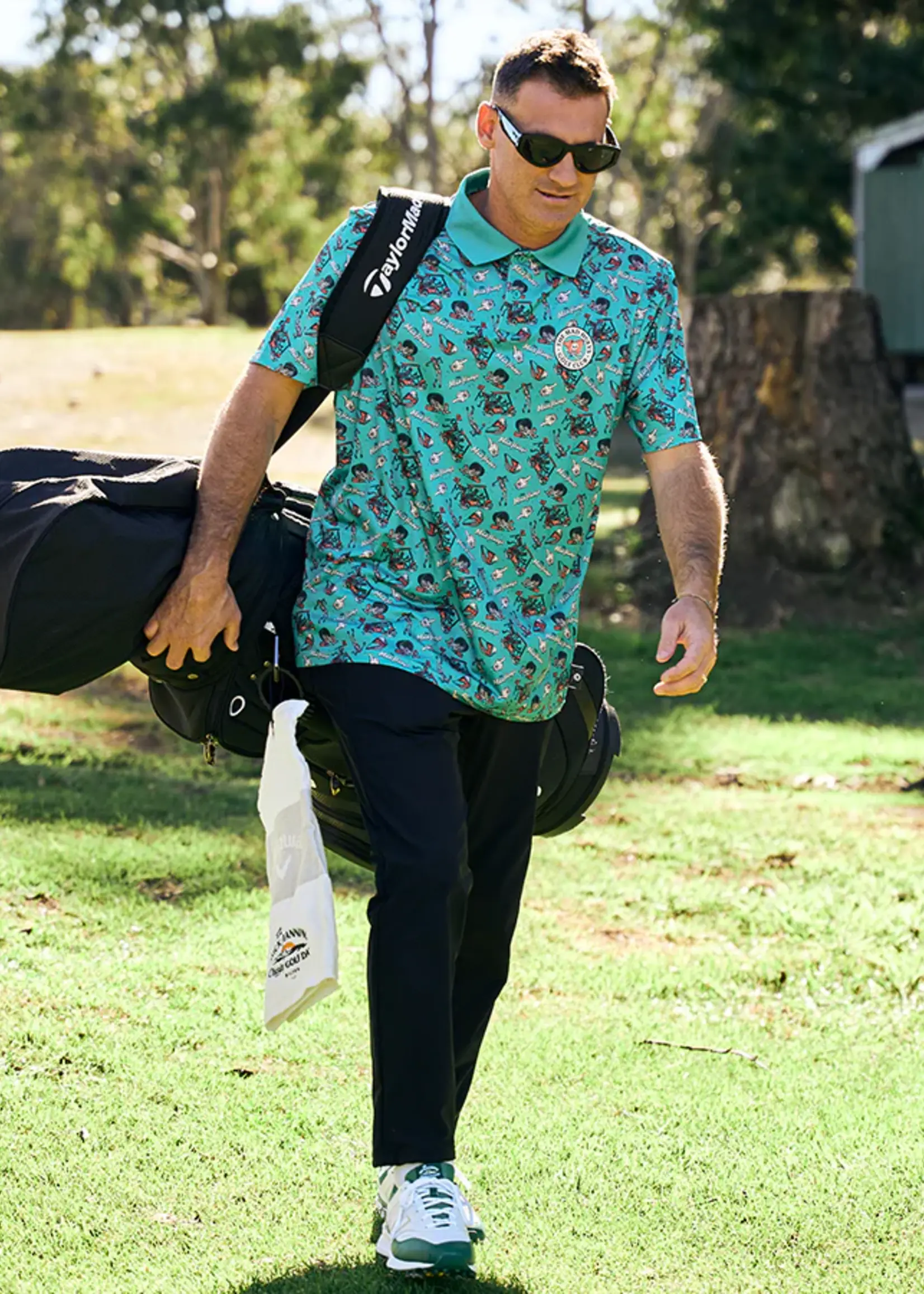 Mad Hueys Hueys Golf Polo - Teal