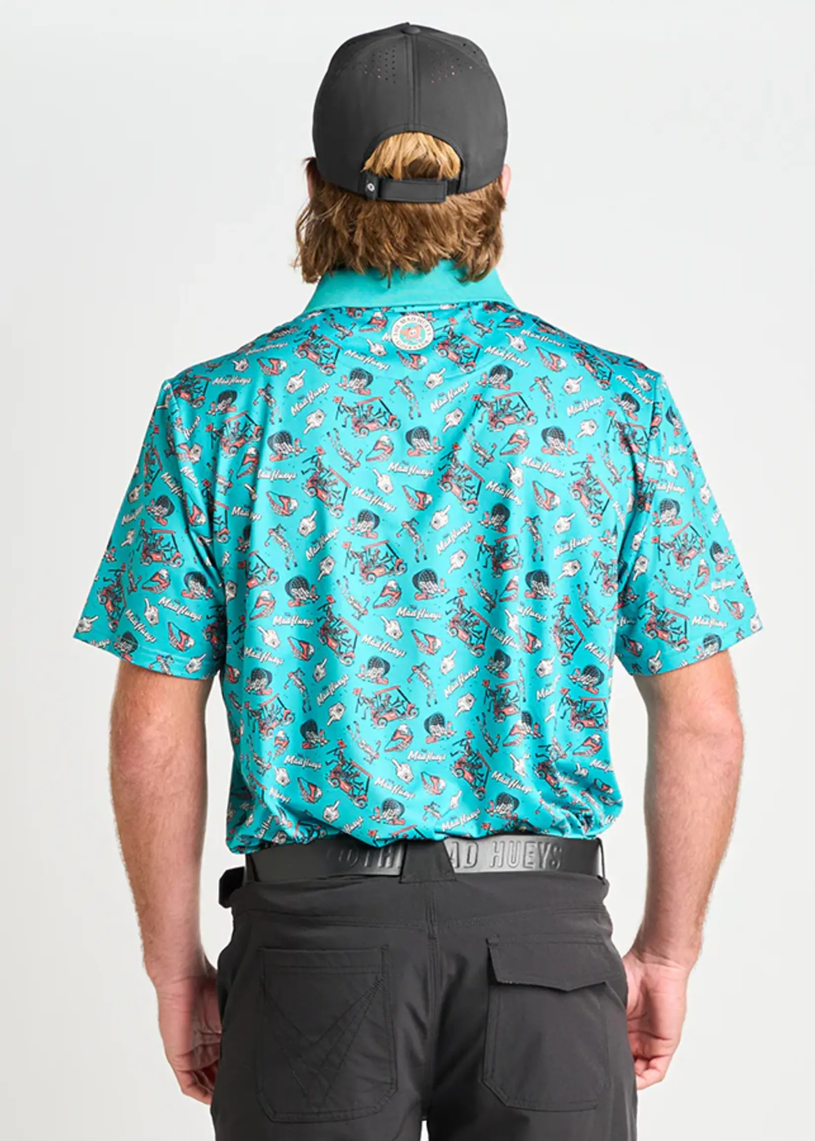 Mad Hueys Hueys Golf Polo - Teal