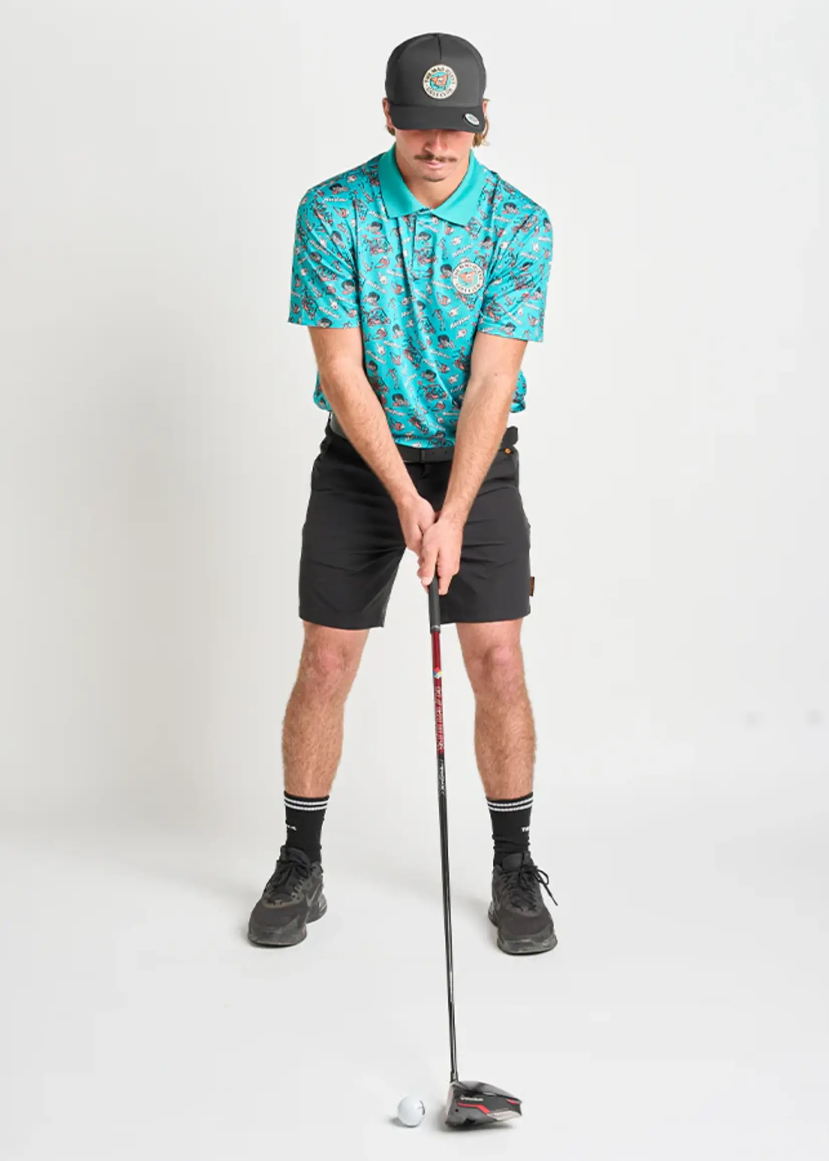 Mad Hueys Hueys Golf Polo - Teal