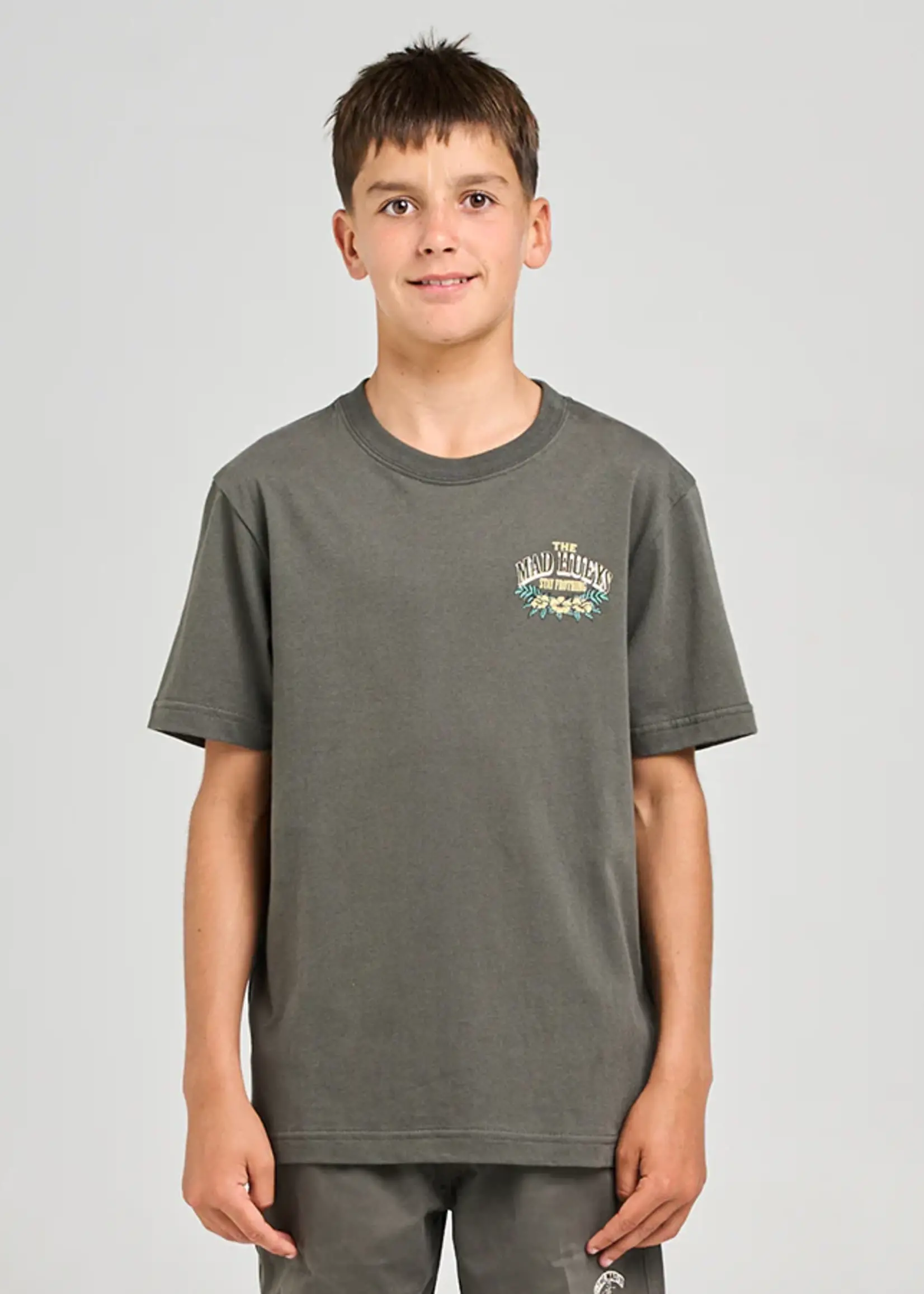 Mad Hueys Stay Frothing | Youth Tee - Charcoal