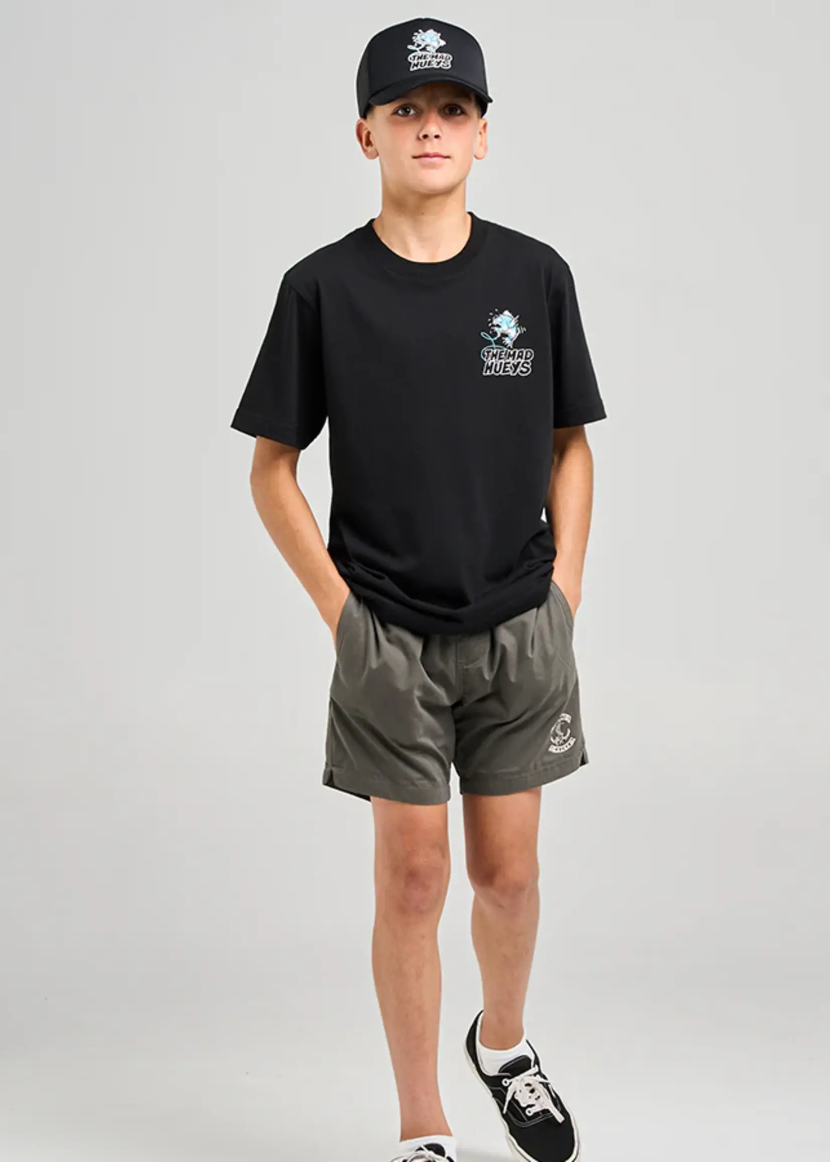 Mad Hueys Great Bite Shark Youth Tee - Black