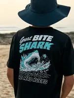 Mad Hueys Great Bite Shark Youth Tee - Black
