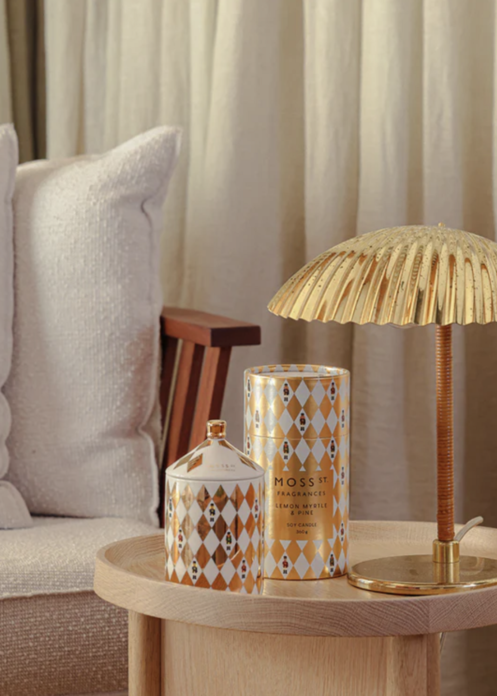 Moss St Fragrances Lemon Myrtle & Pine Ceramic Candle | 370g