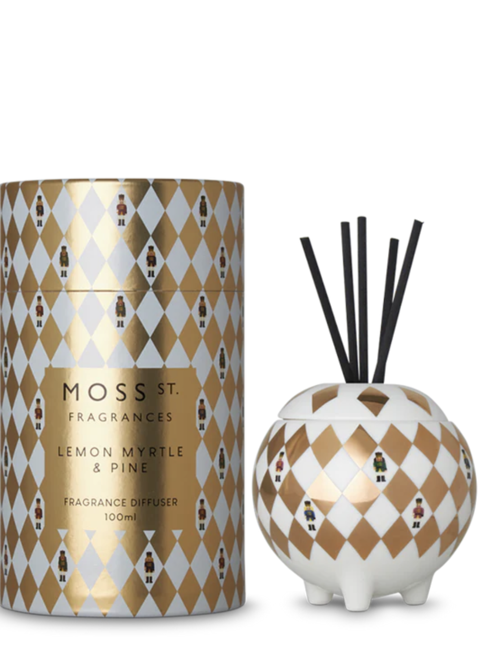 Moss St Fragrances Lemon Myrtle & Pine Ceramic Diffuser | 100ml