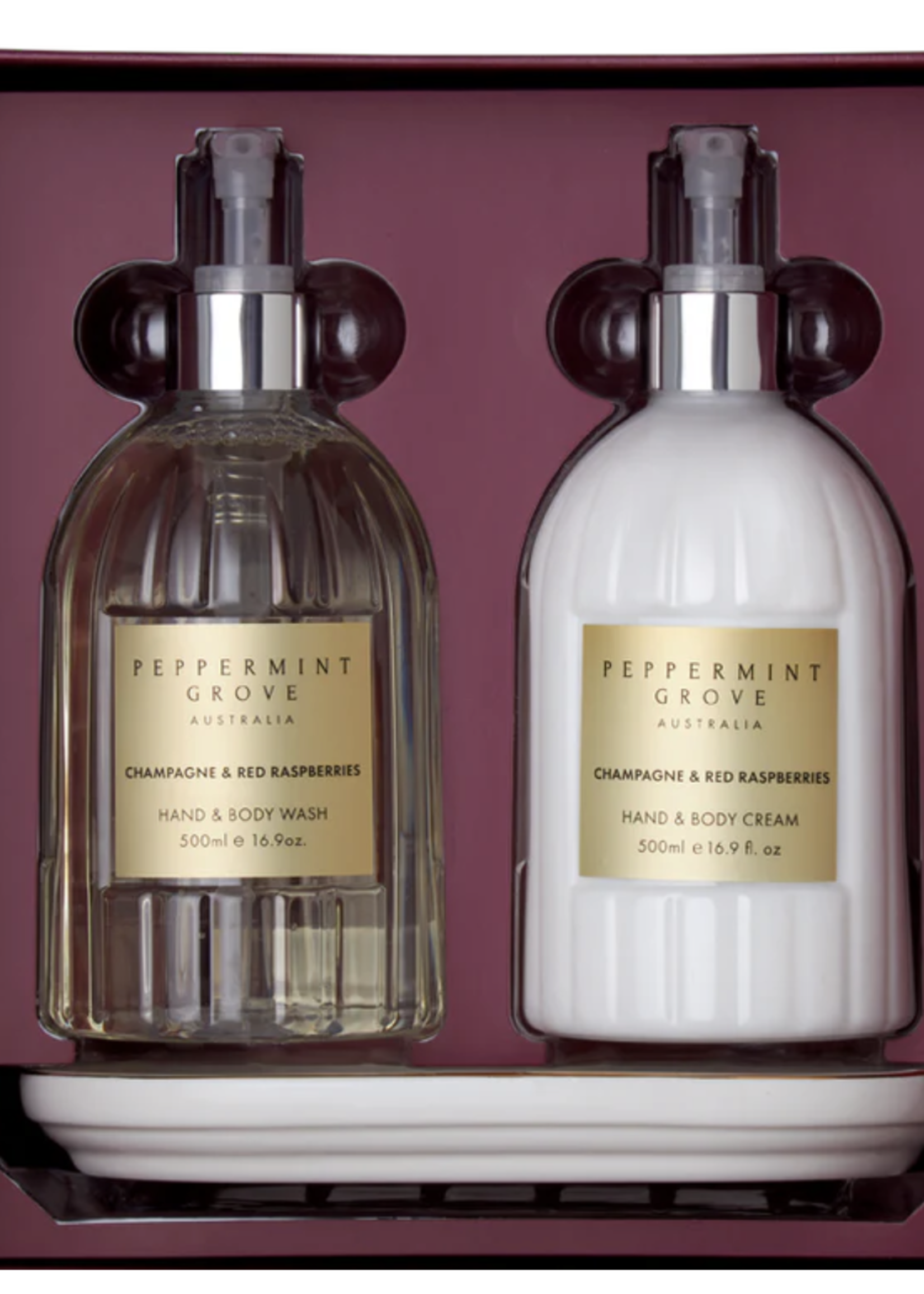 Peppermint Grove Champagne & Red Raspberries Hand Care Gift Set