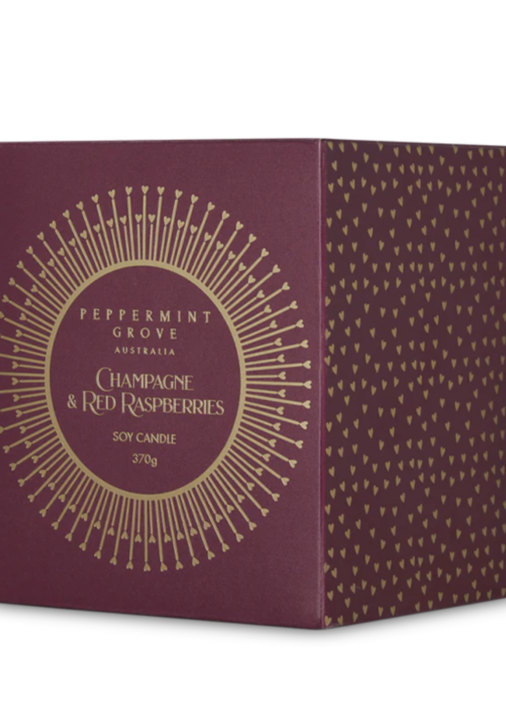 Peppermint Grove Champagne & Red Raspberries Soy Candle | 370g
