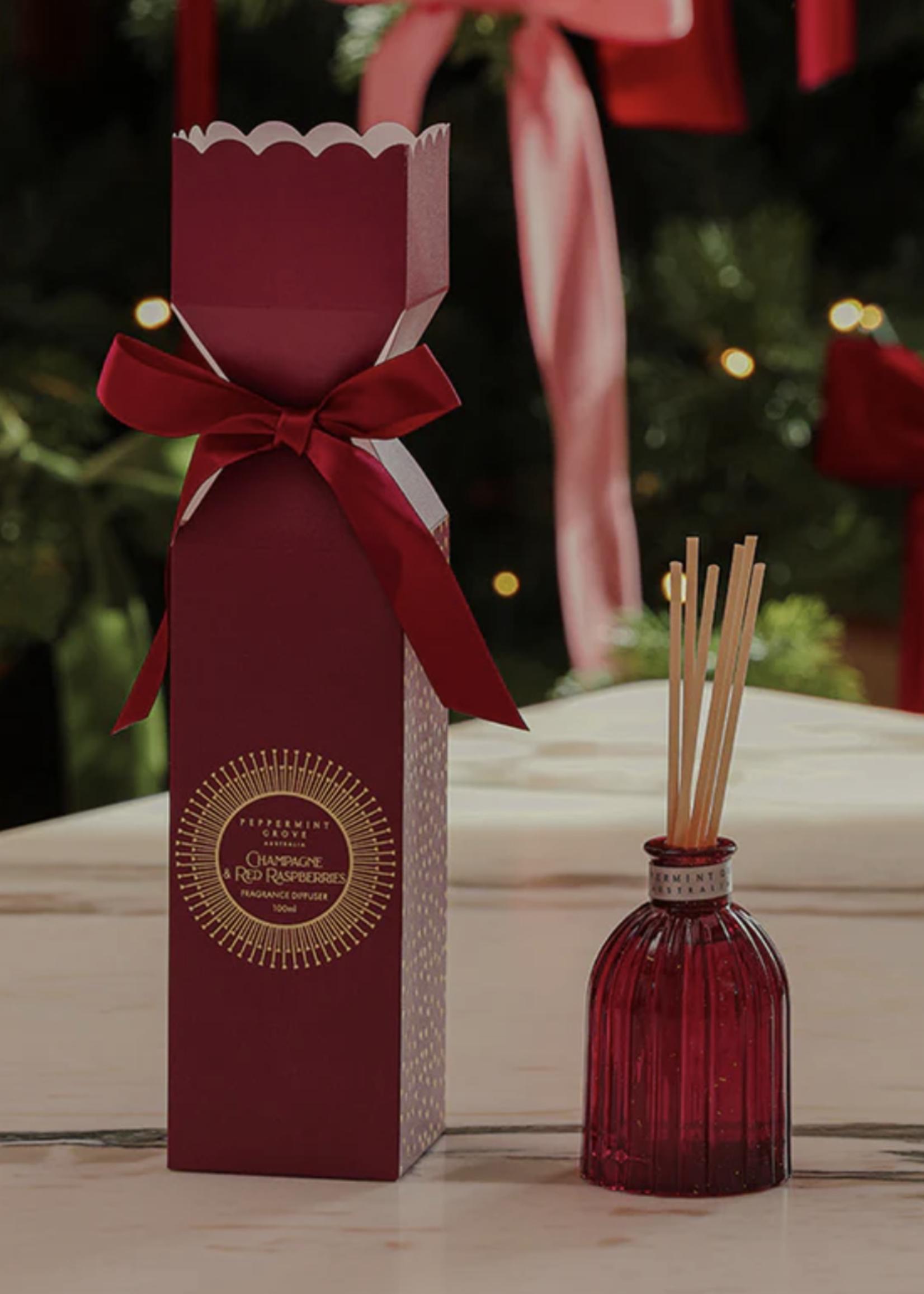 Peppermint Grove Champagne & Red Raspberries Mini Diffuser Bon-Bon | 100ml