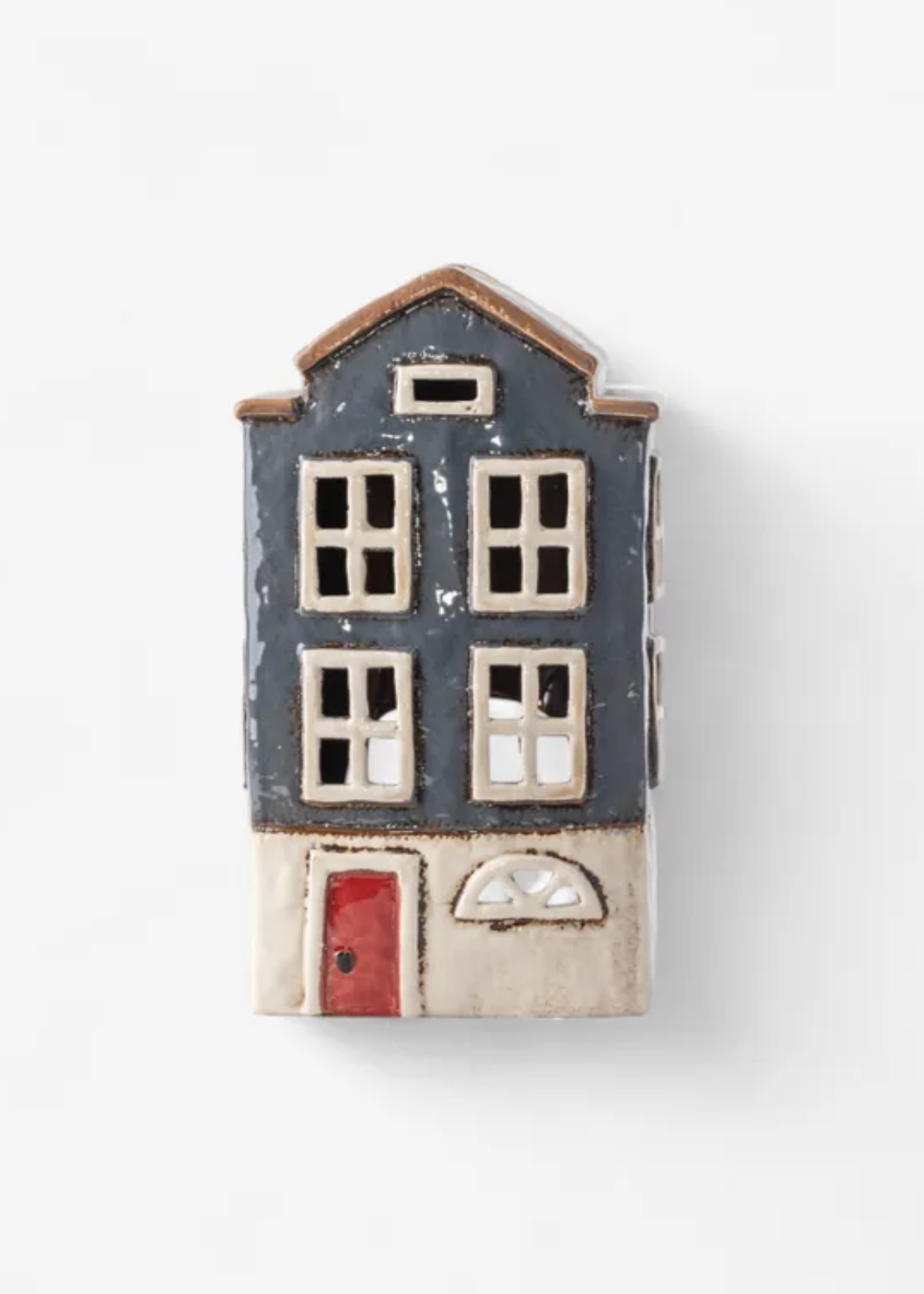 Alsace Tealight House Nordic Navy
