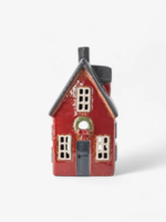 Alsace Tea Light Cottage Red with Wreath