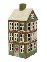 Alsace Tea Light Grande Chalet Christmas Green