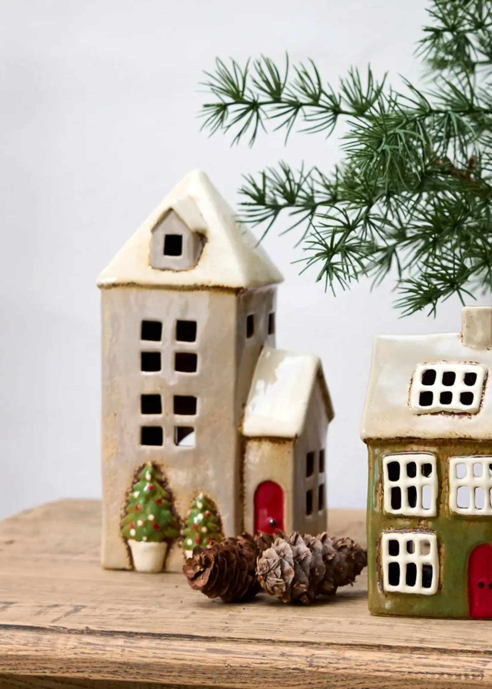 Alsace Tea Light Parish Christmas Stone