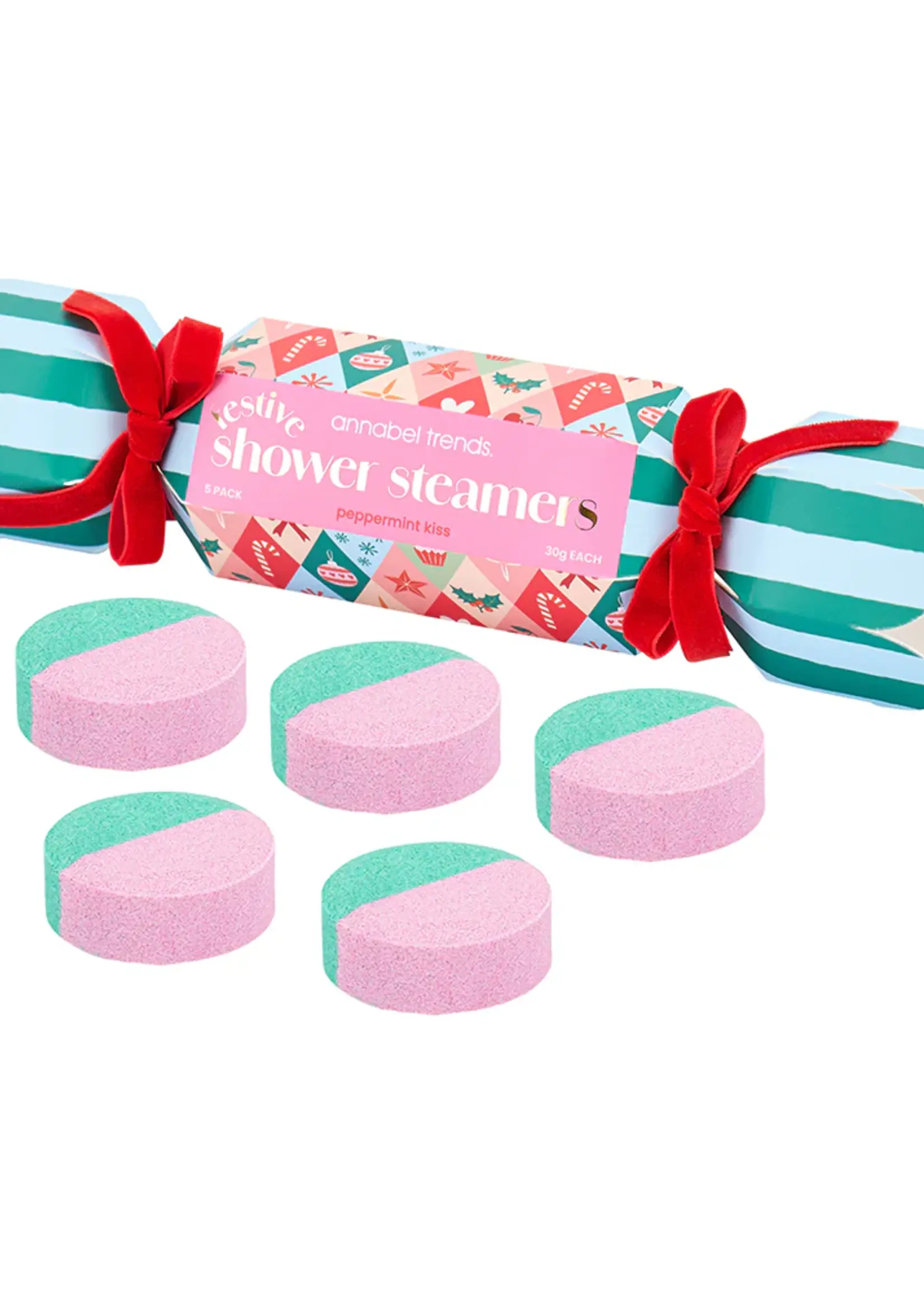 Festive Shower Steamer Bon Bon 5pce
