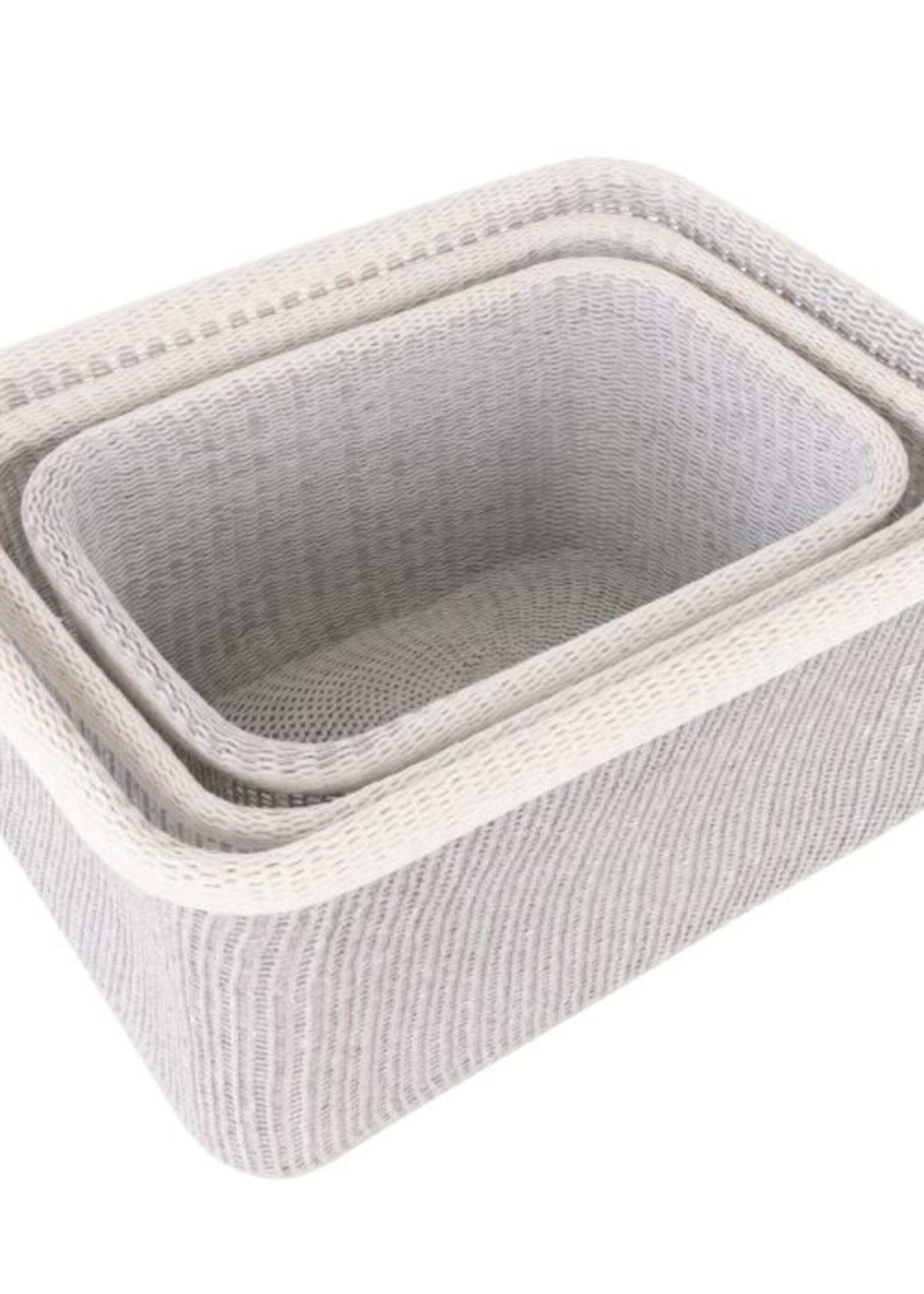 Arlow Collection Basket 3pc Set - Grey