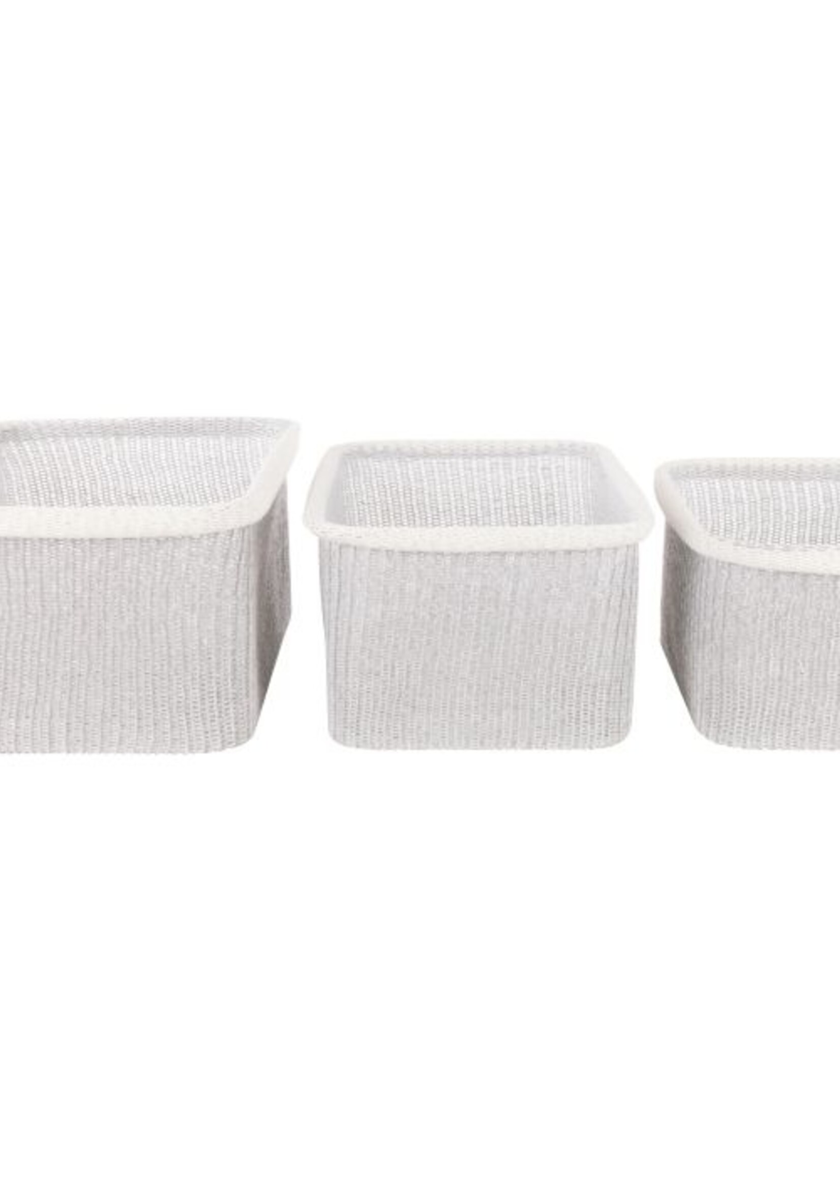 Arlow Collection Basket 3pc Set - Grey
