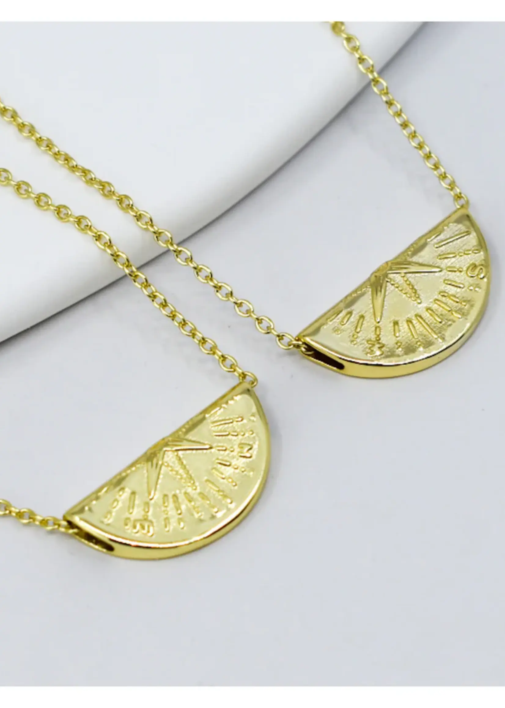 Lion Wild Wayfinder Necklaces - Gold Plated Pair
