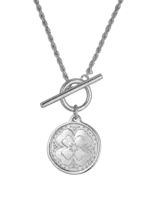 Lion Wild Clover Necklace - Silver