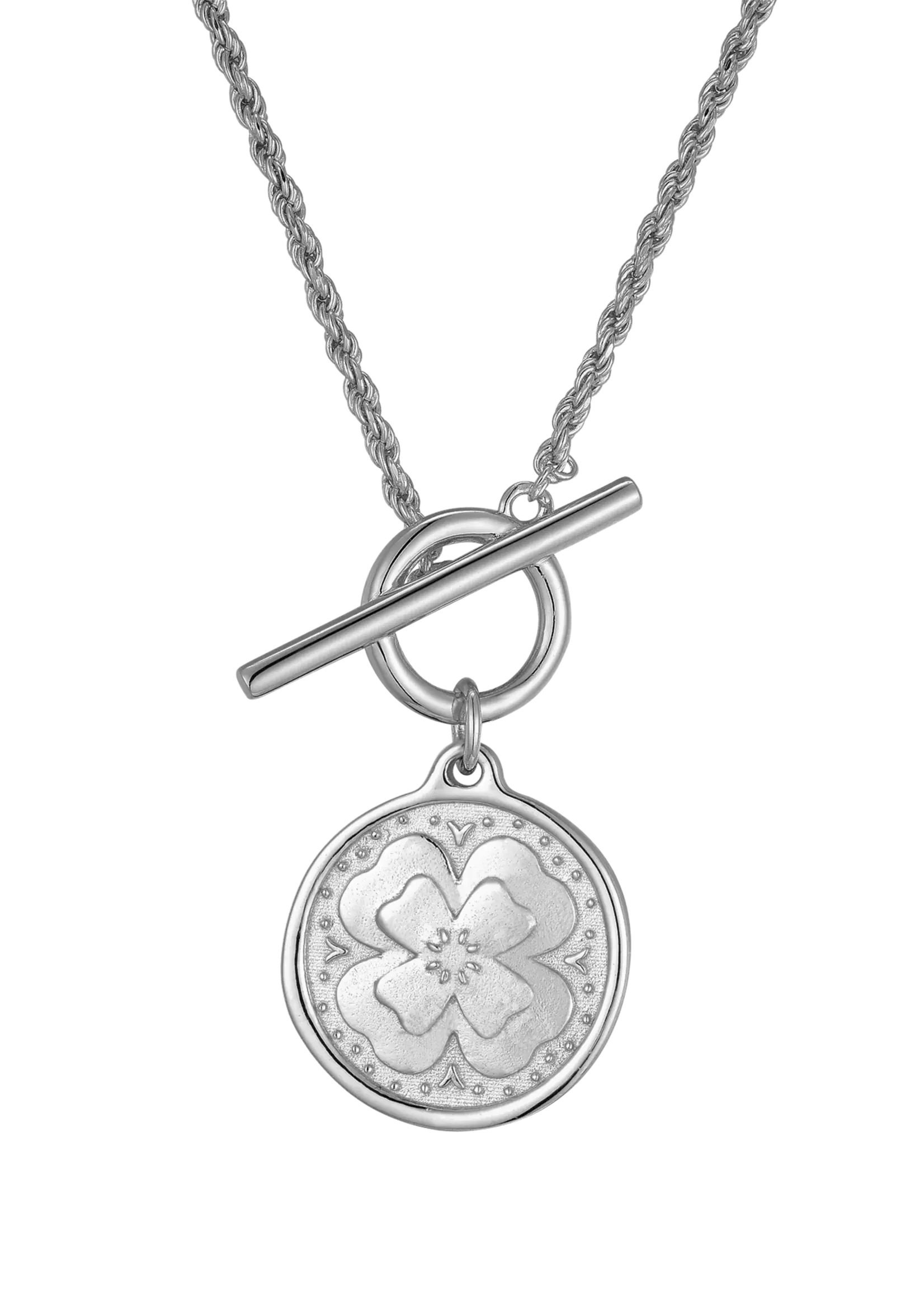 Lion Wild Clover Necklace - Silver