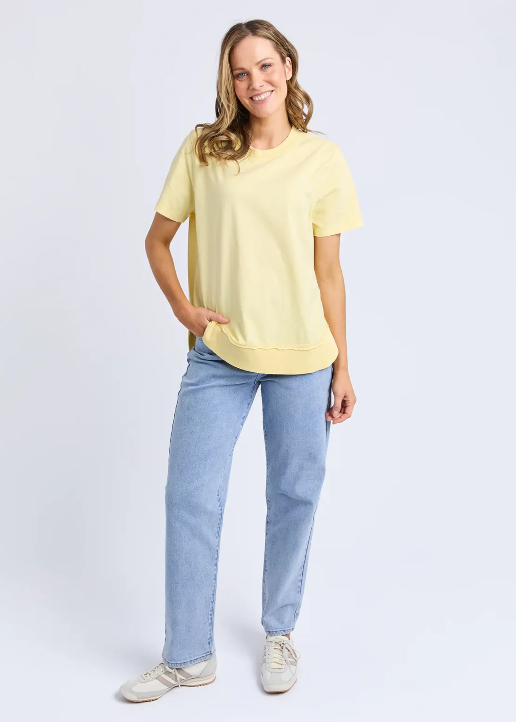 Foxwood Farrah Short Sleeve Tee - Lemon