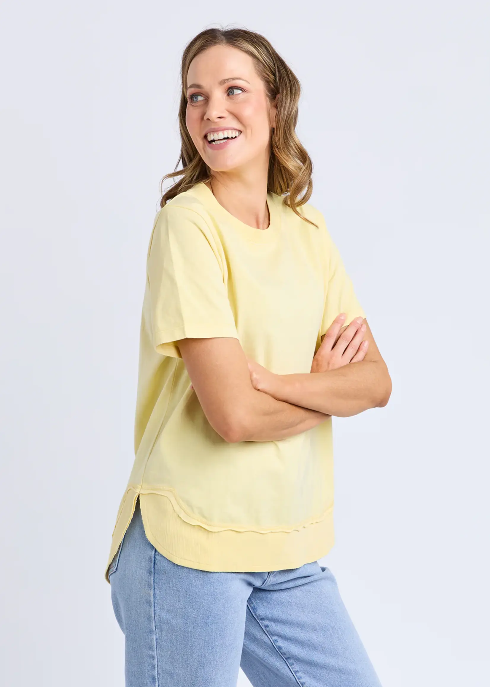 Foxwood Farrah Short Sleeve Tee - Lemon