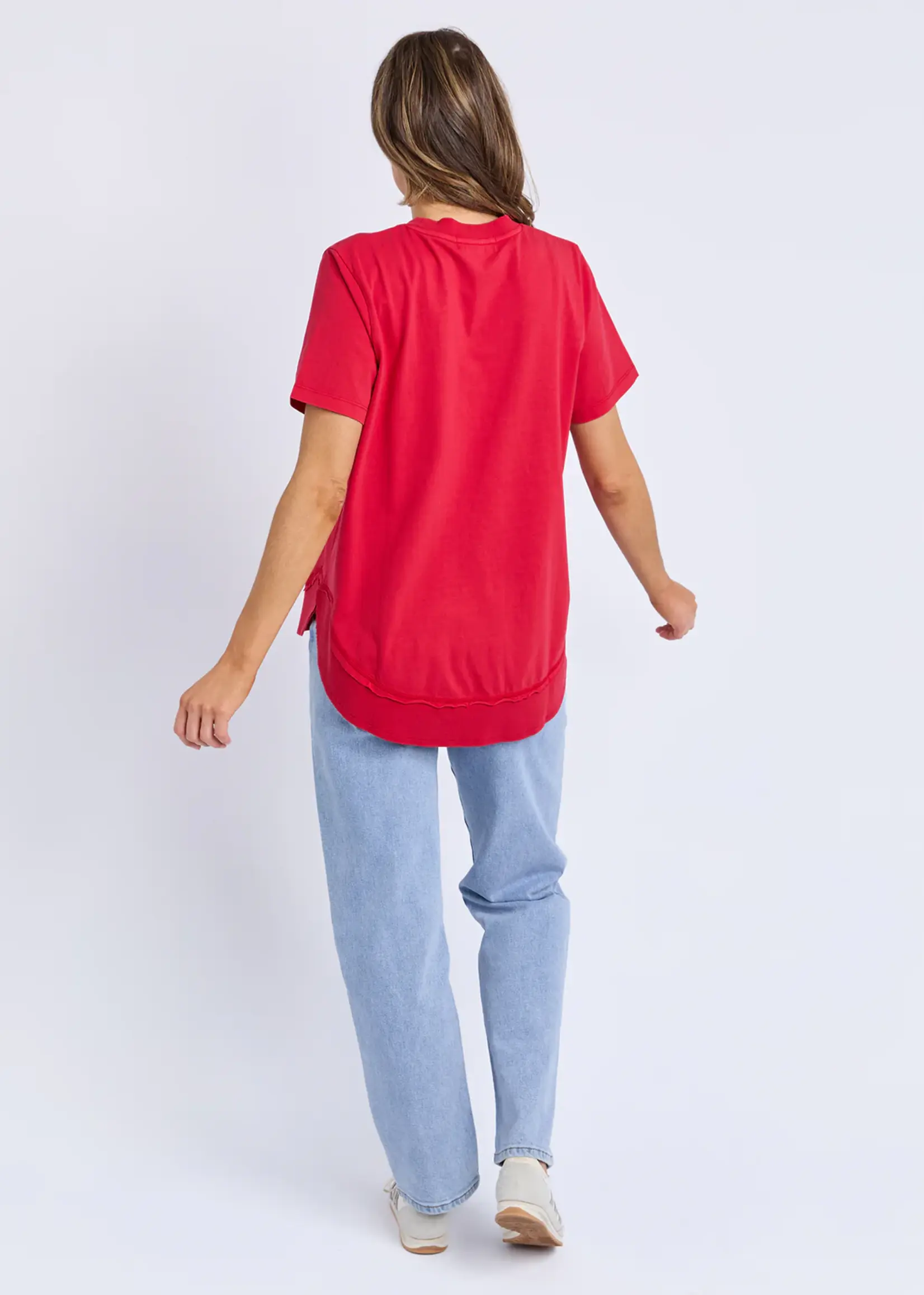 Foxwood Farrah Short Sleeve Tee - Crimson