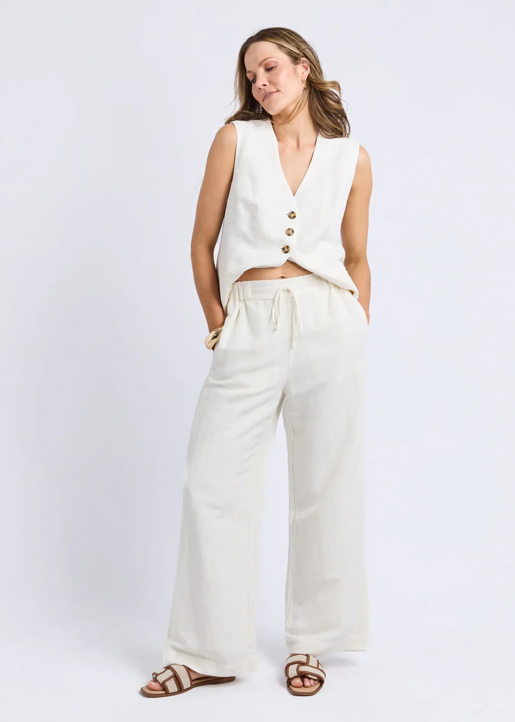 Foxwood South Pant - Vintage White