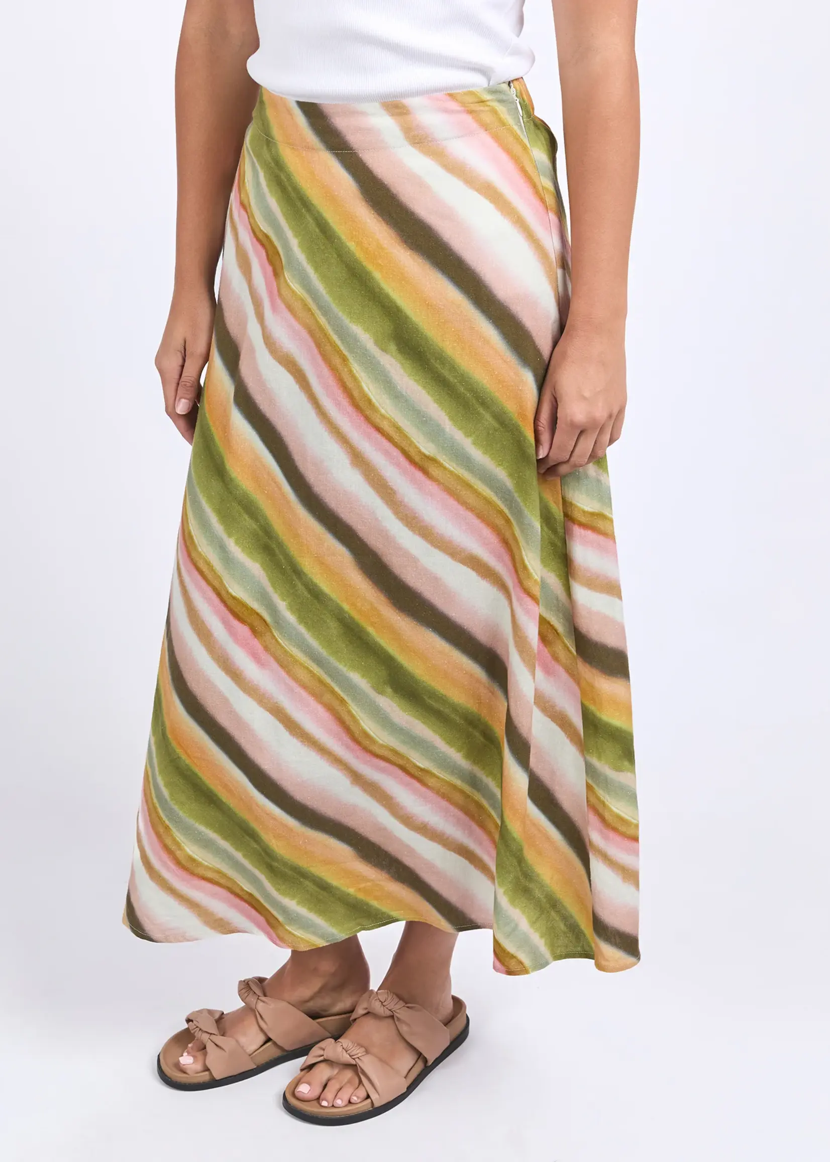 Foxwood Horizon Slip Skirt - Horizon Print