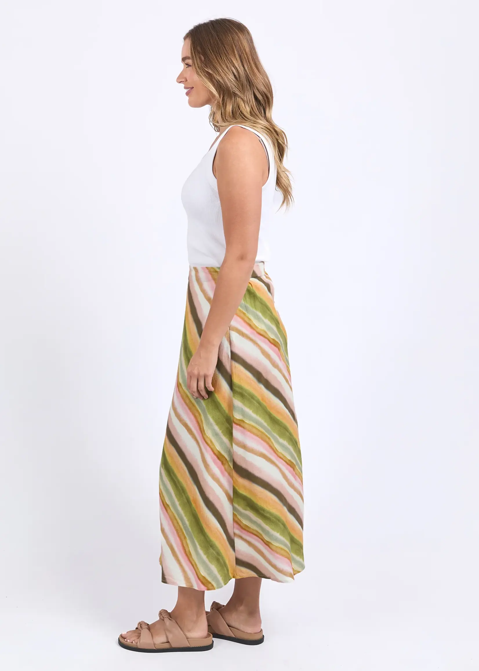 Foxwood Horizon Slip Skirt - Horizon Print