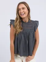 Foxwood Adelyn Top - Charcoal