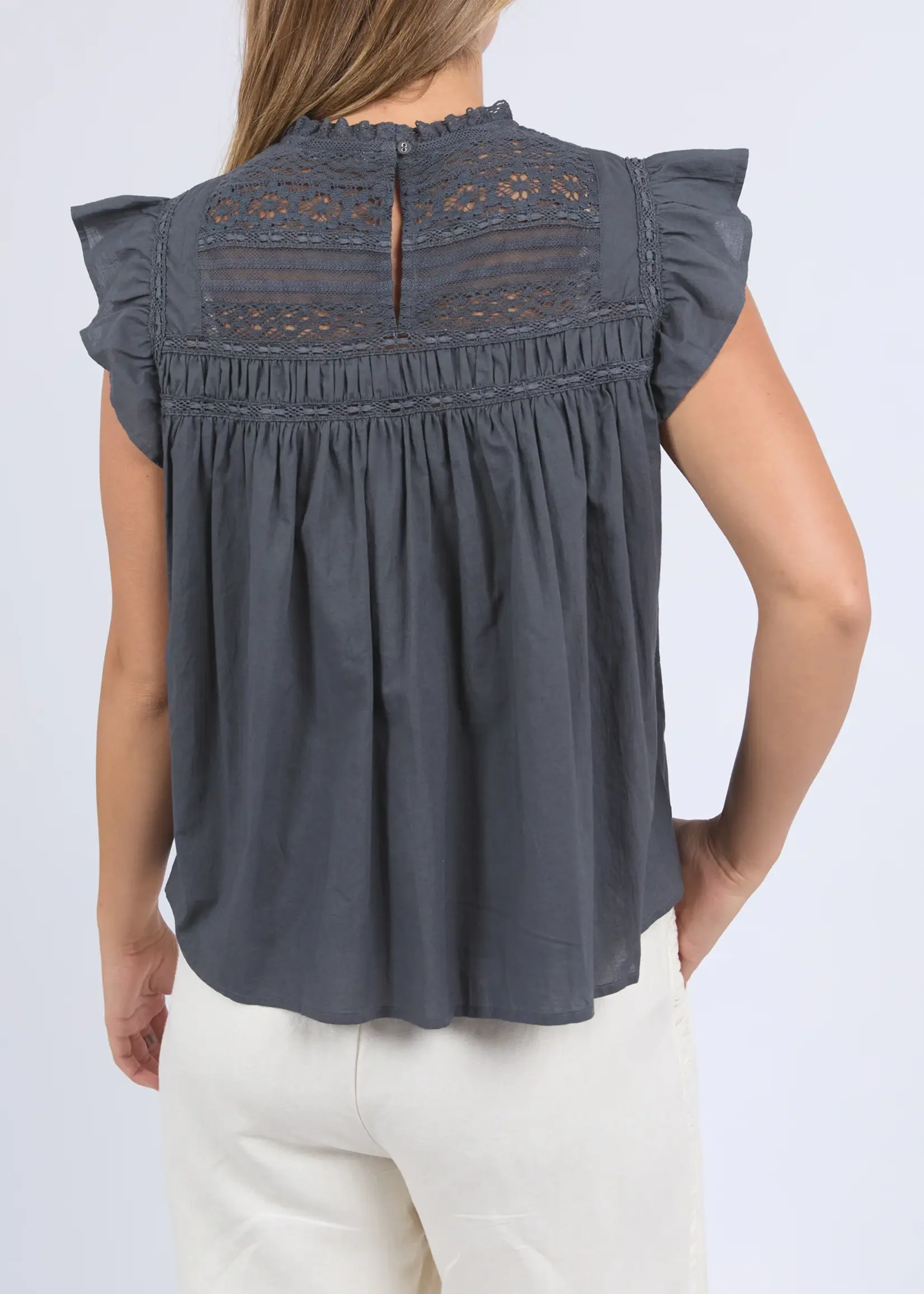 Foxwood Adelyn Top - Charcoal