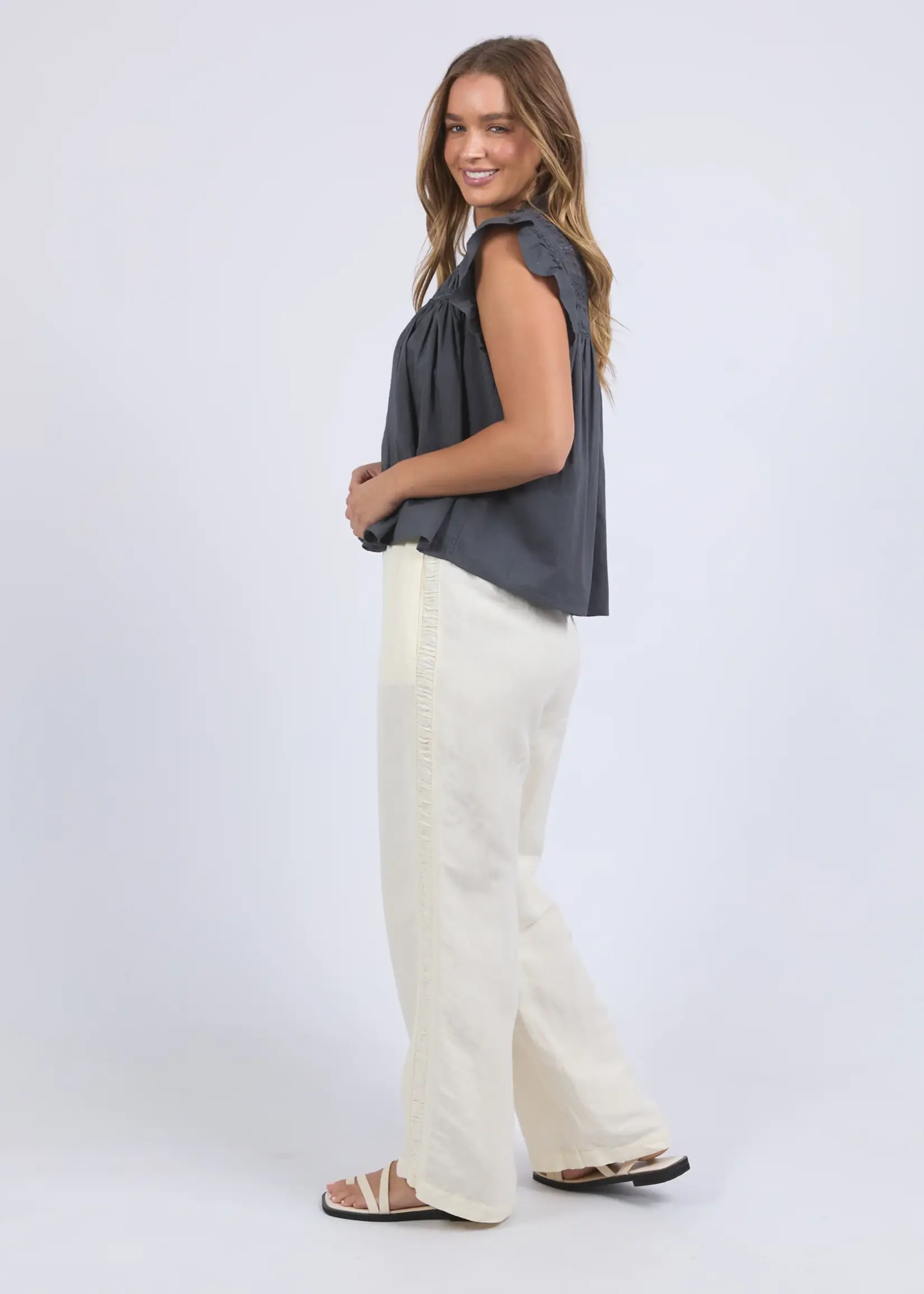 Foxwood Adelyn Top - Charcoal