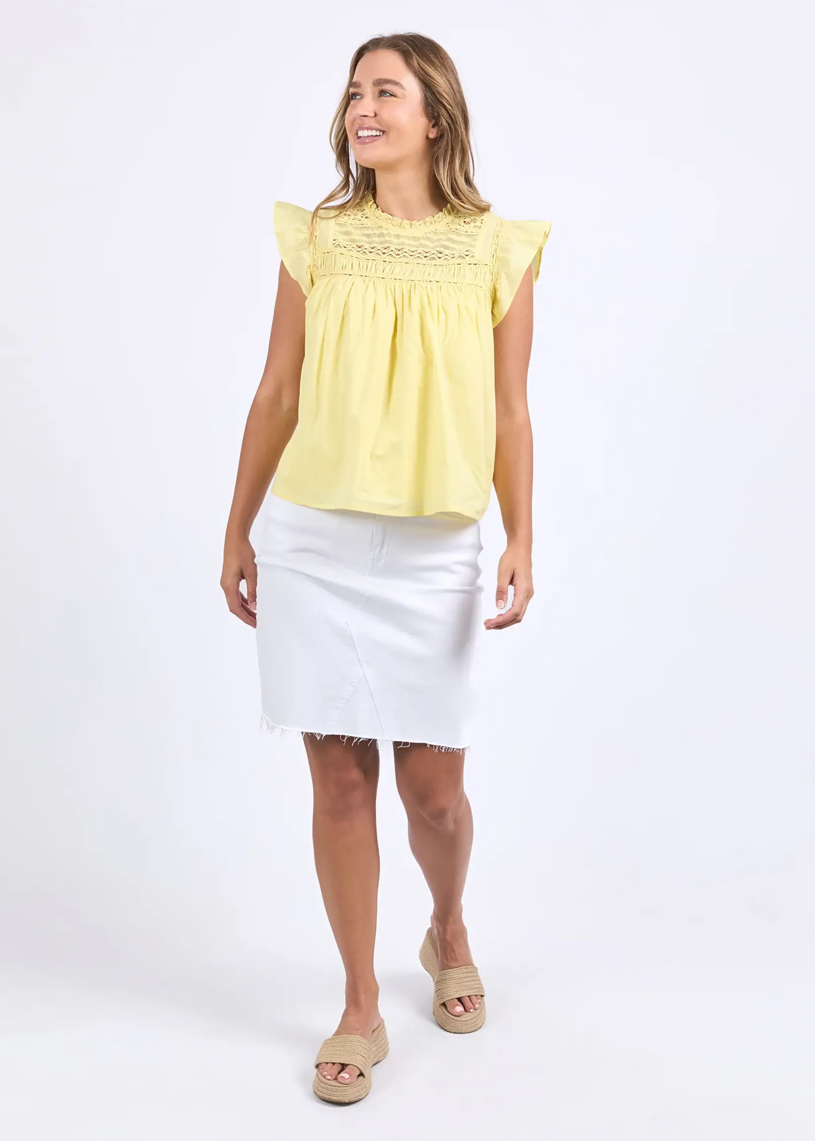 Foxwood Adelyn Top - Lemon