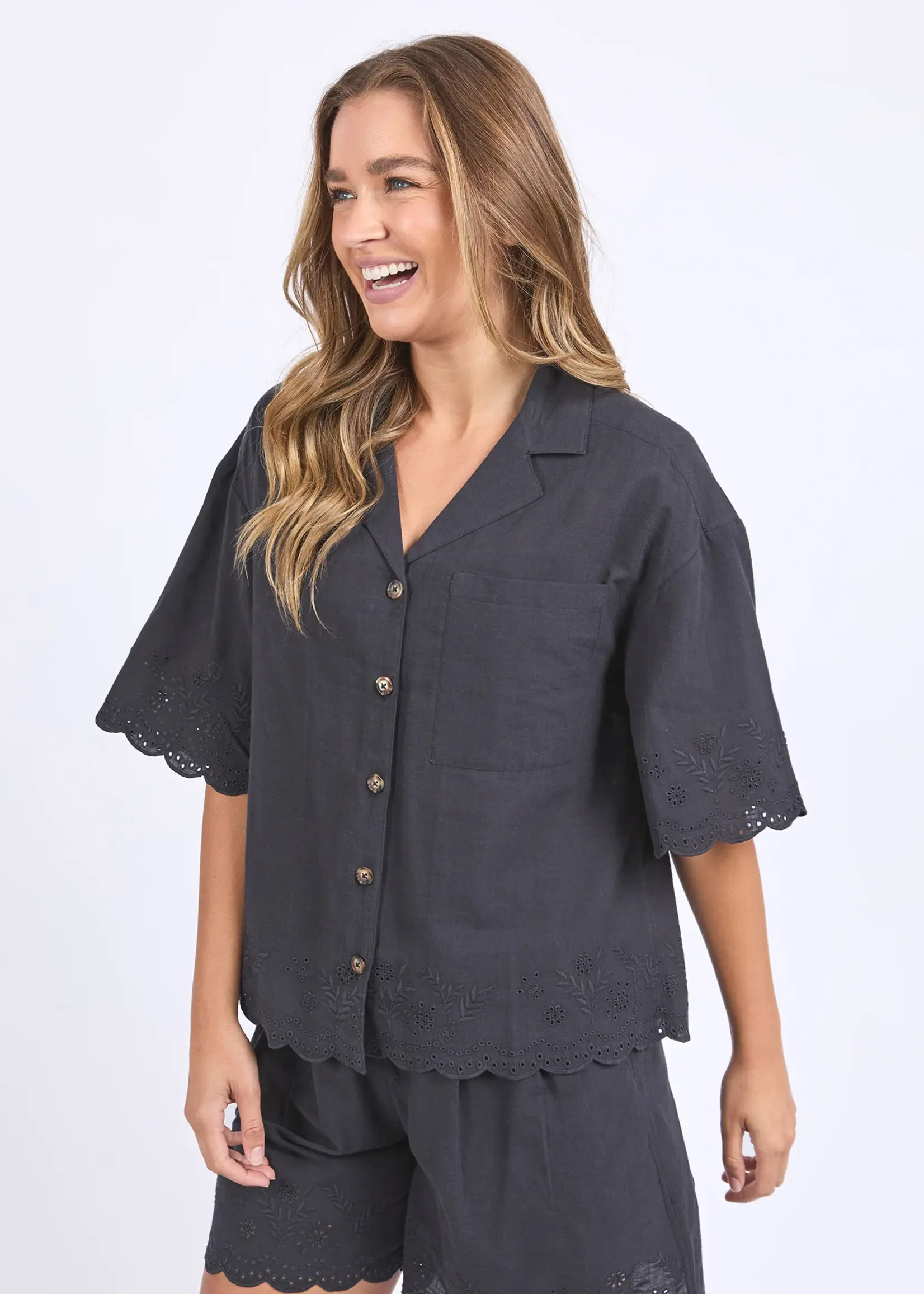 Foxwood Madeleine Shirt - Black