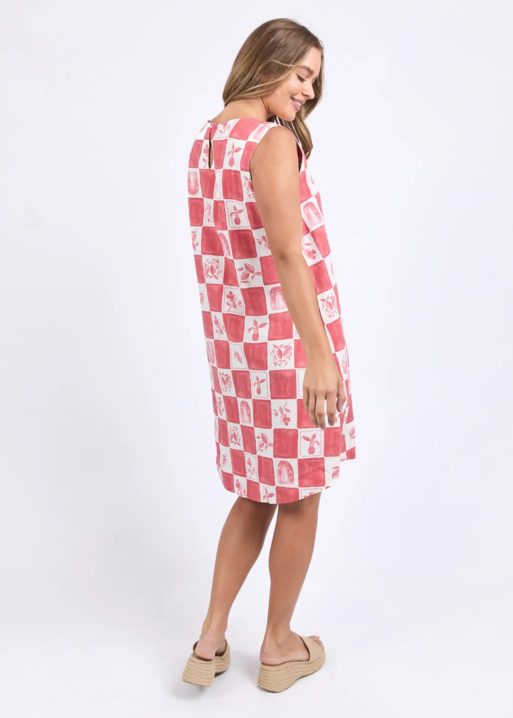 Foxwood Biarittz Dress - Crimson Print