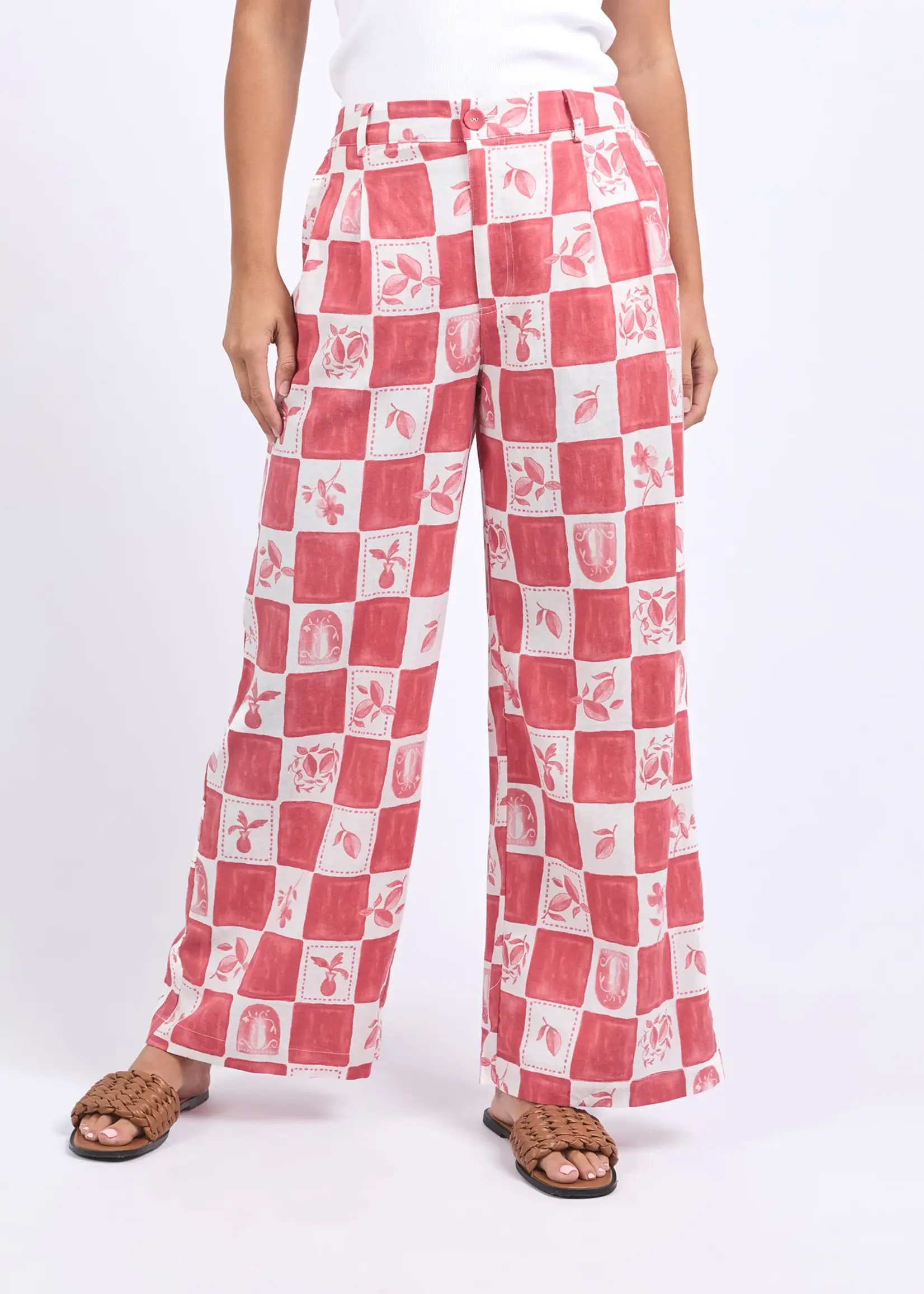 Foxwood Biarittz Pant - Crimson Print