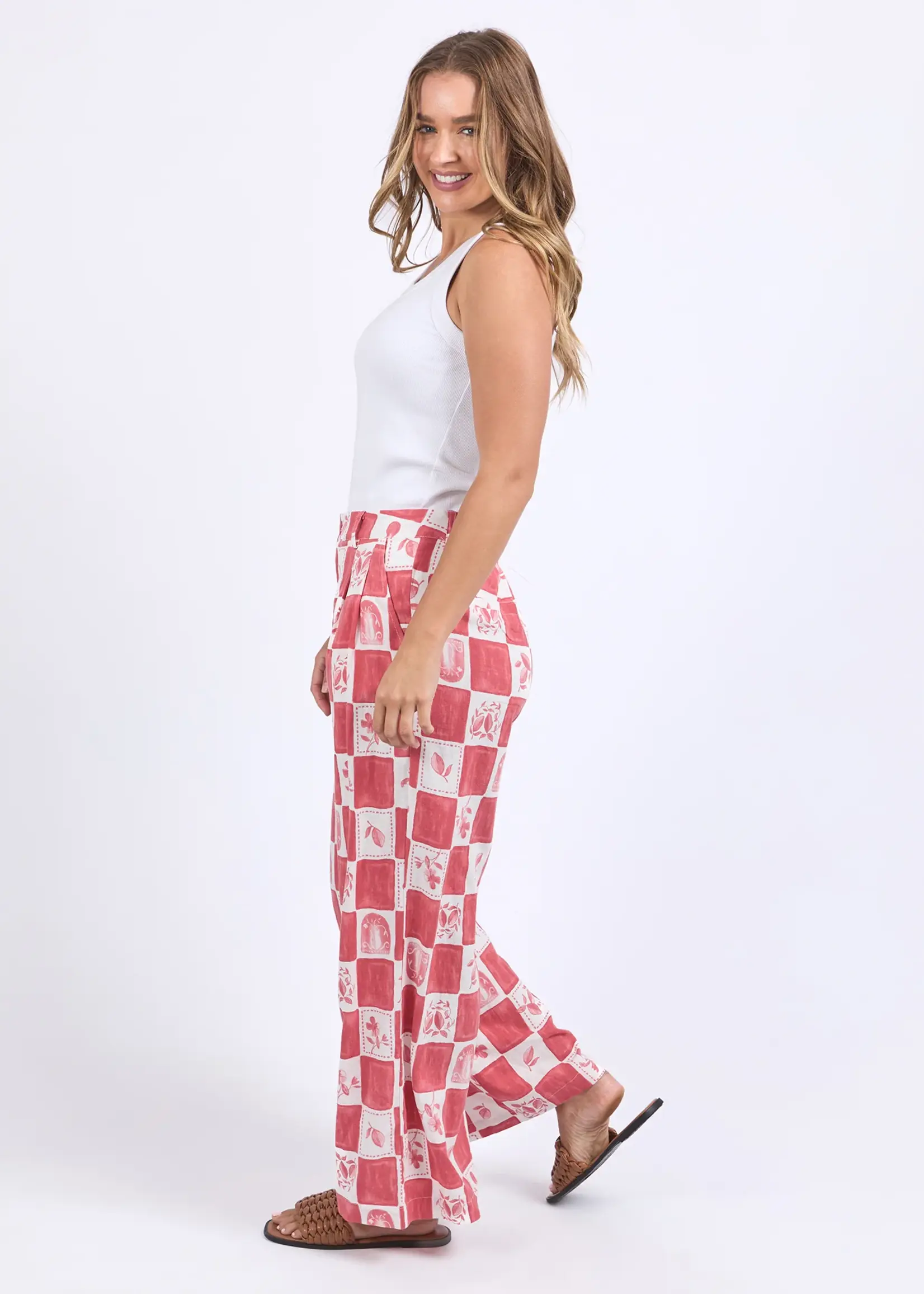 Foxwood Biarittz Pant - Crimson Print