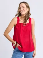 Foxwood Lourdes Top - Crimson