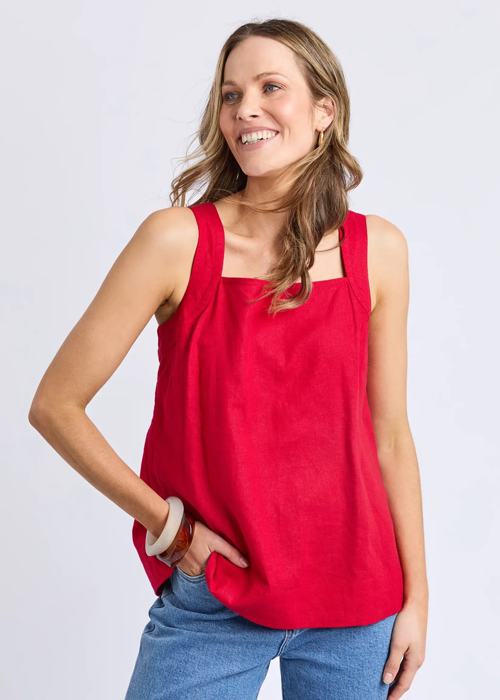 Foxwood Lourdes Top - Crimson