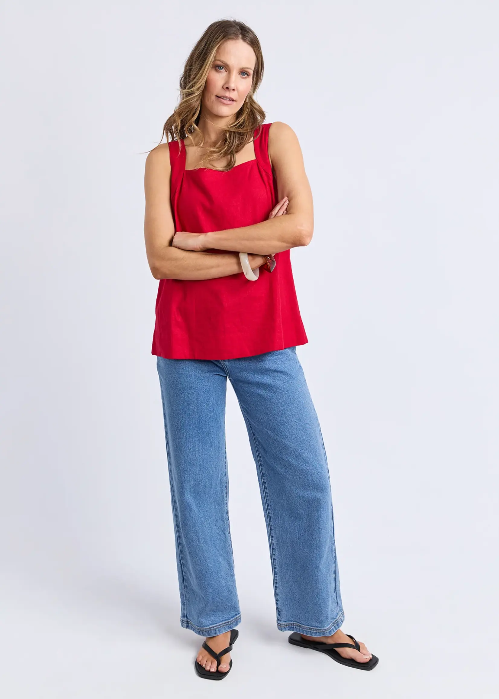 Foxwood Lourdes Top - Crimson