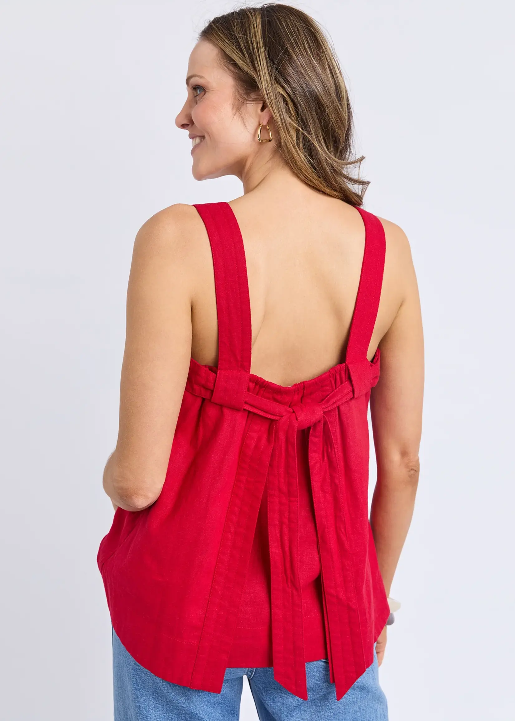 Foxwood Lourdes Top - Crimson
