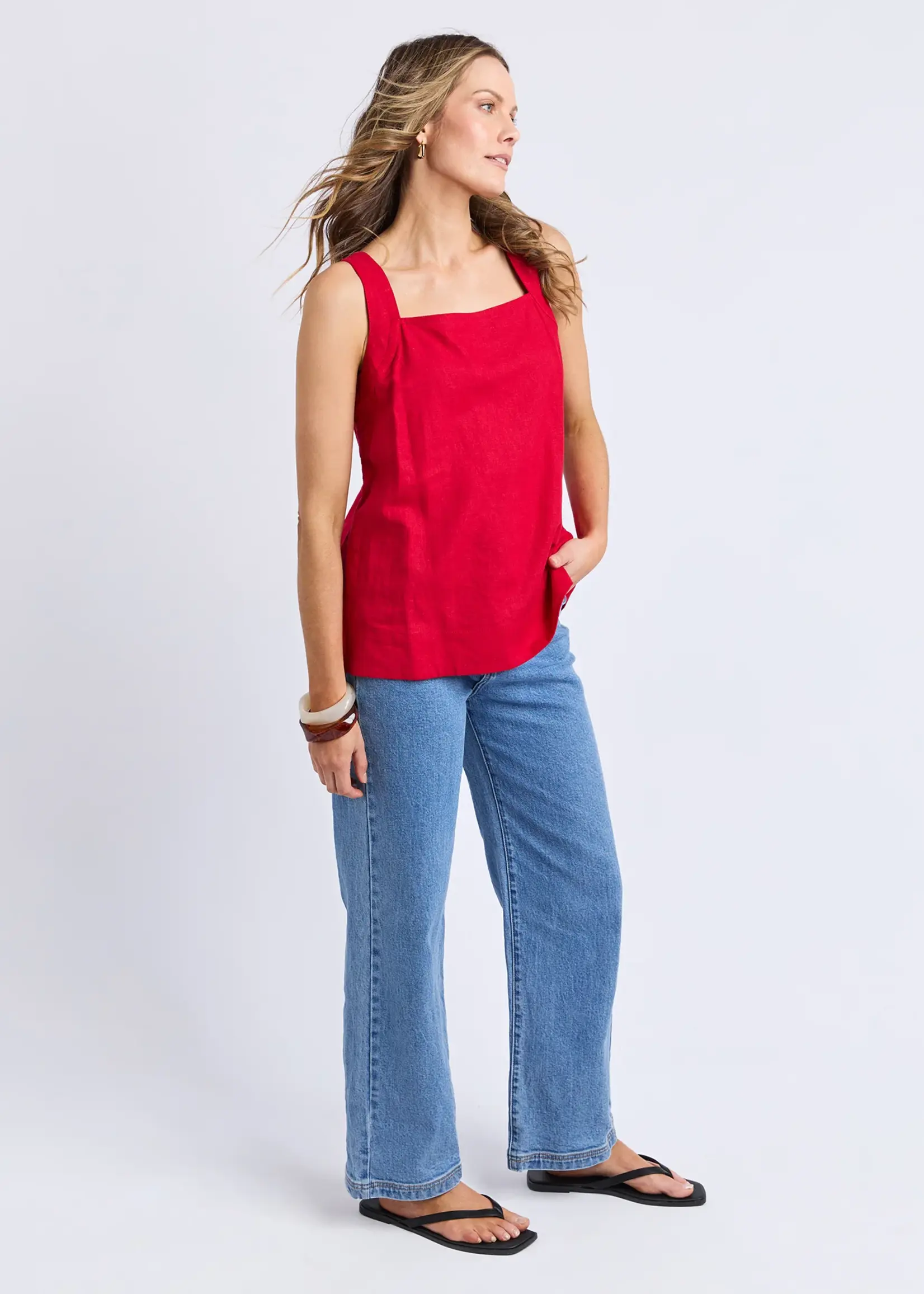 Foxwood Lourdes Top - Crimson