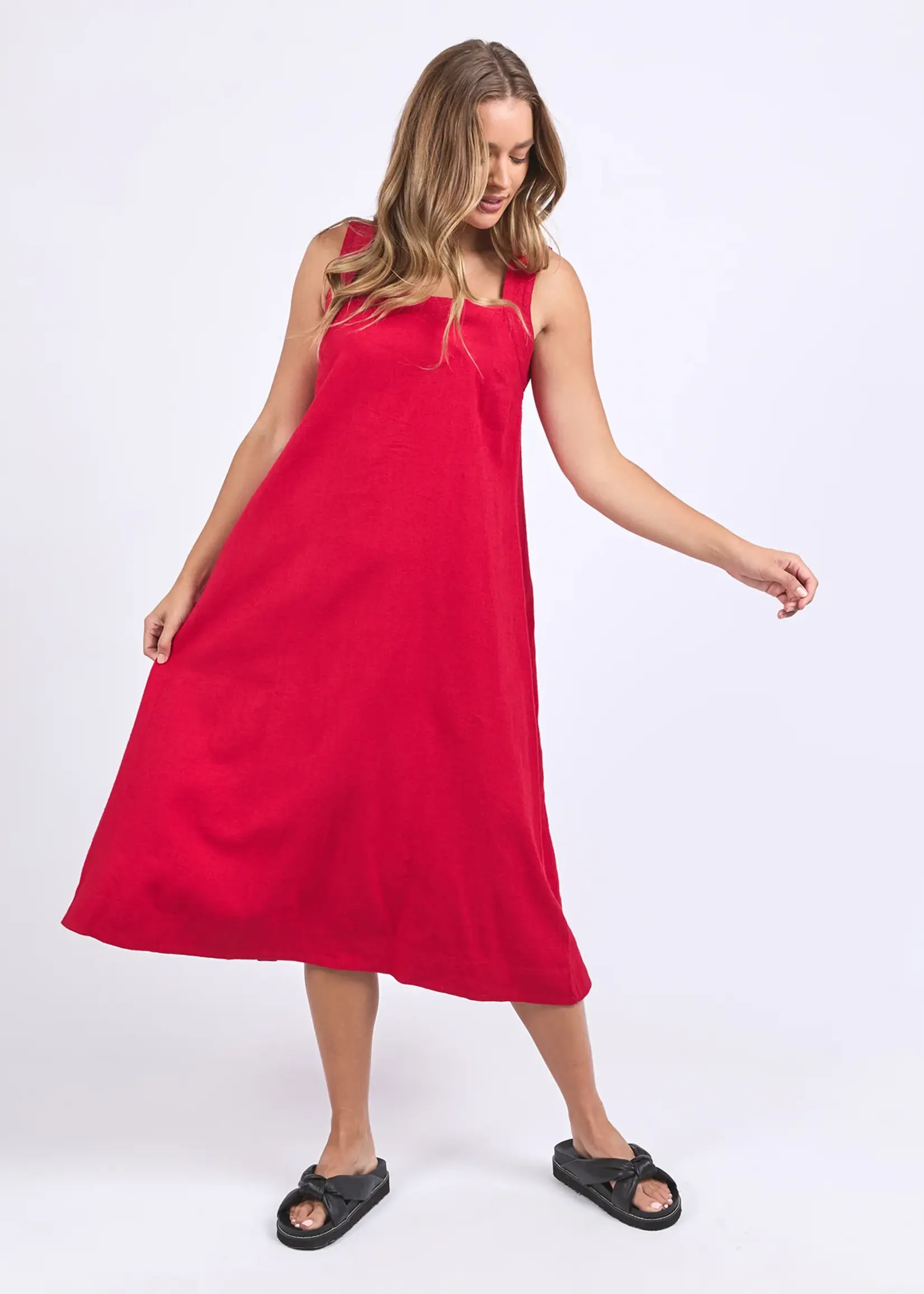 Foxwood Lourdes Dress - Crimson