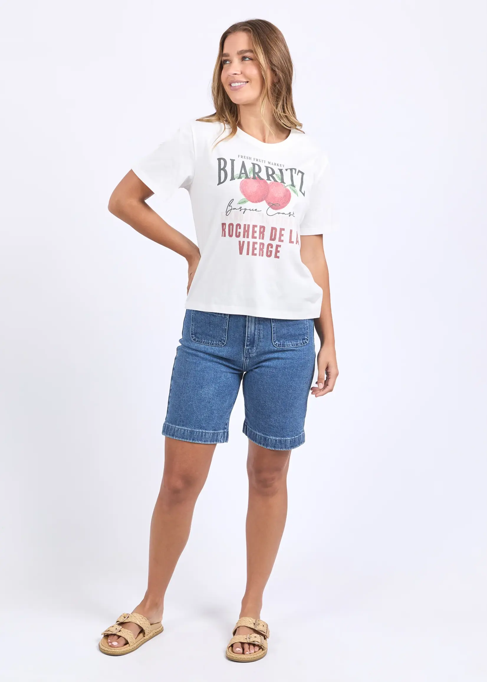 Foxwood Biarittz Tee - Vintage White