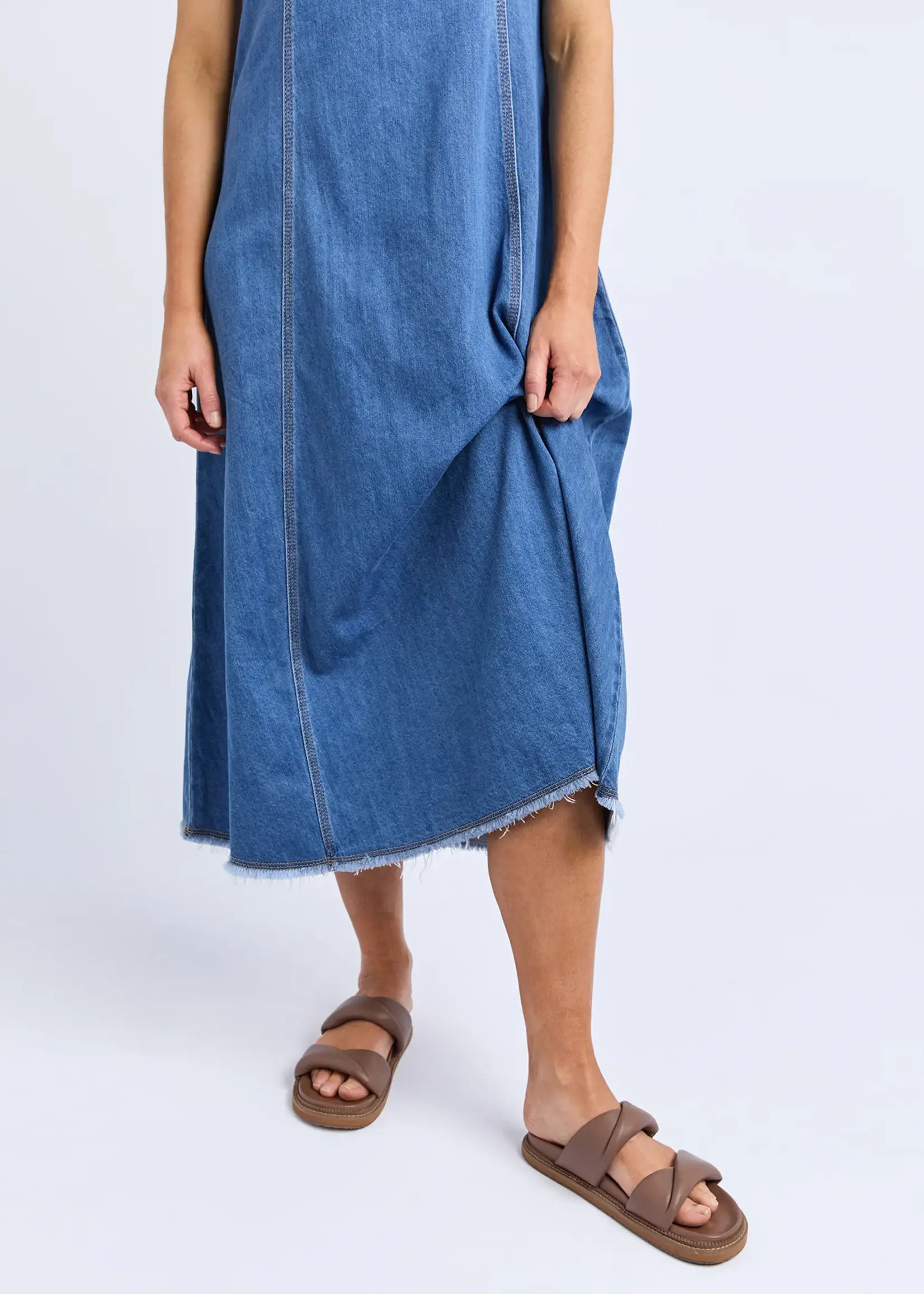 Foxwood Solene Denim Dress - Blue