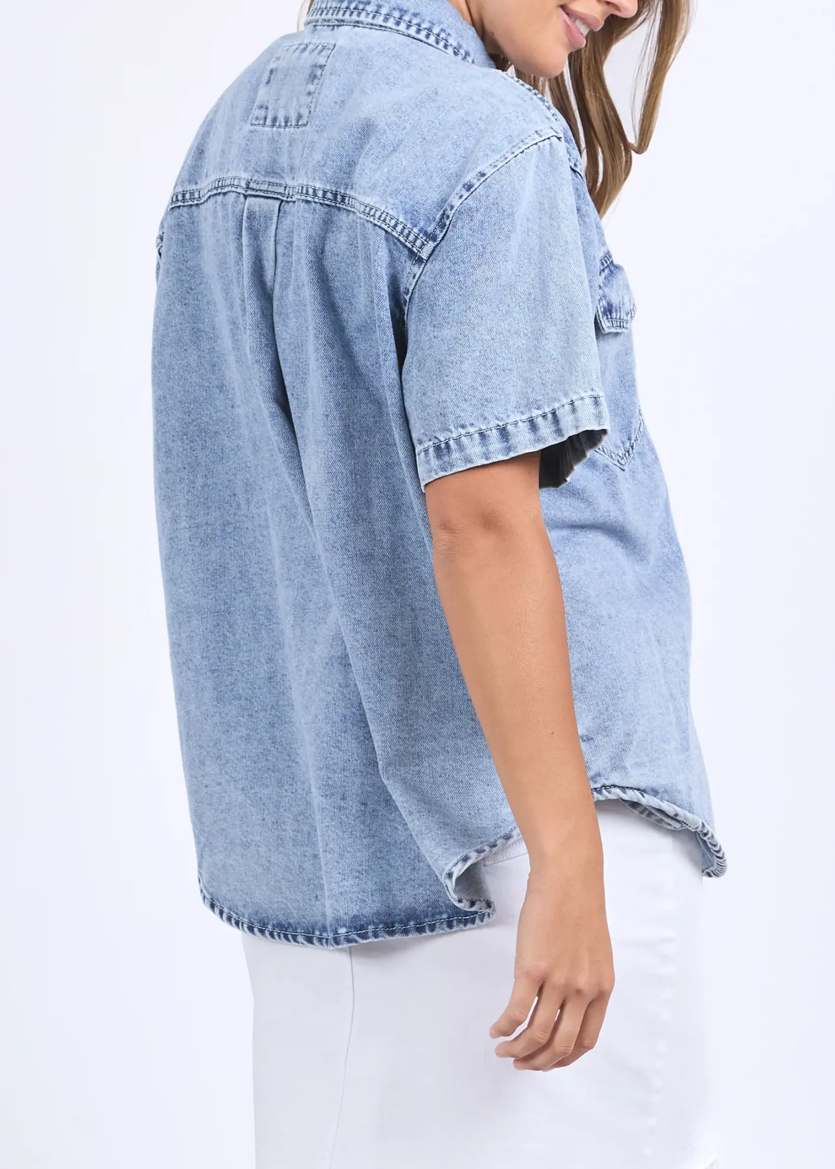 Foxwood Daisy Shirt - Light Blue