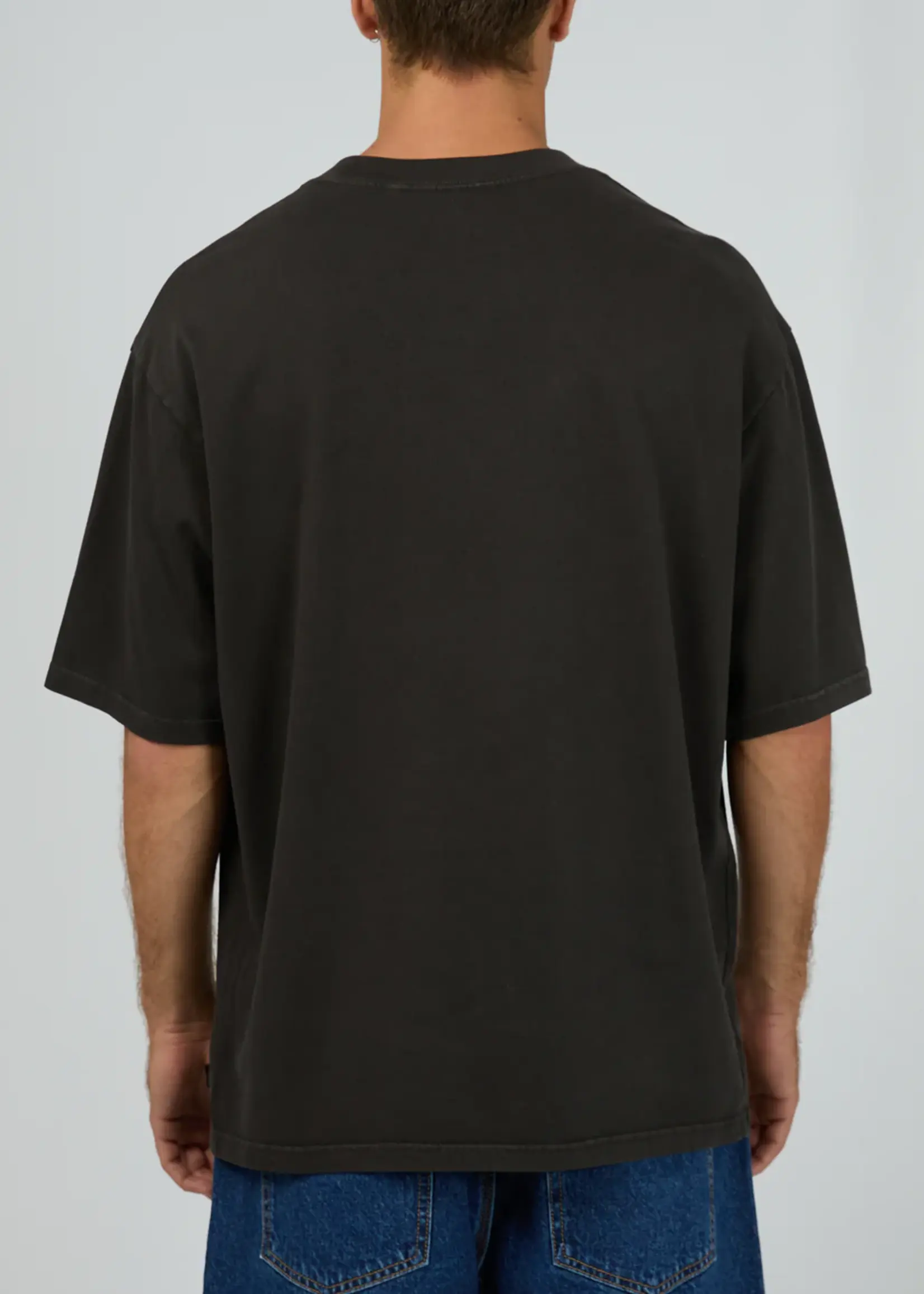 Silent Theory Classic Emb Tee - Charcoal