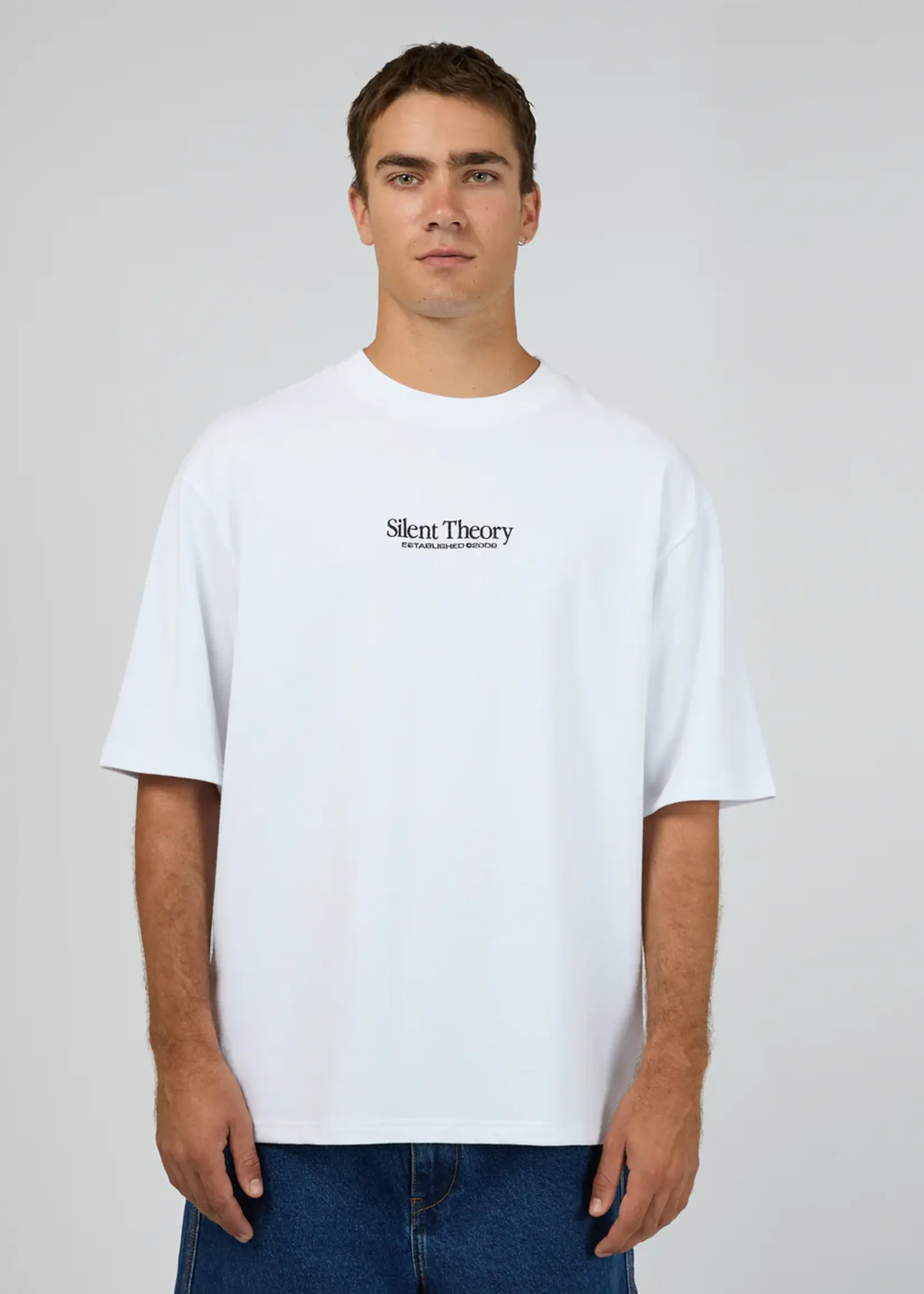 Silent Theory Classic Emb Tee - White