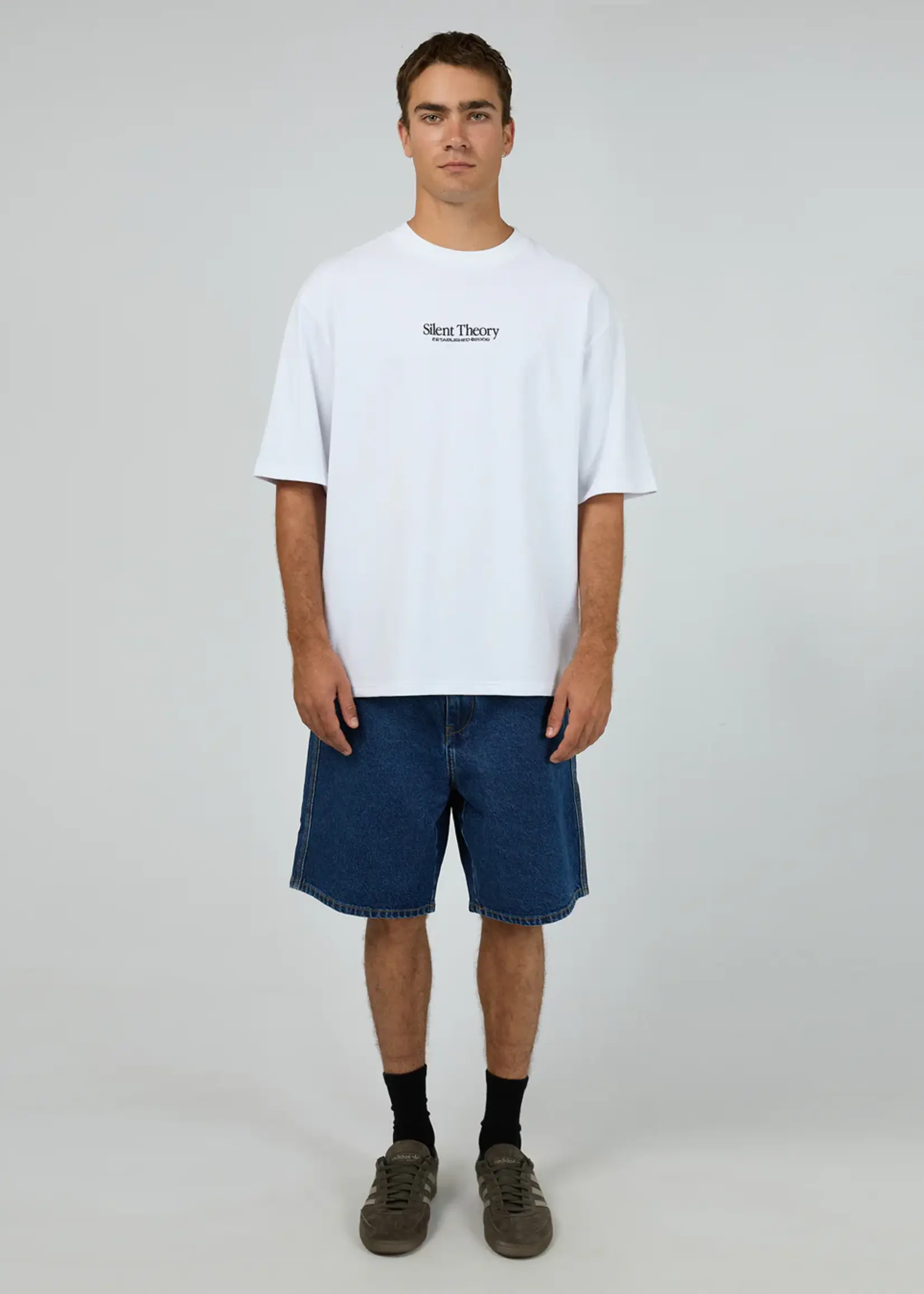 Silent Theory Classic Emb Tee - White