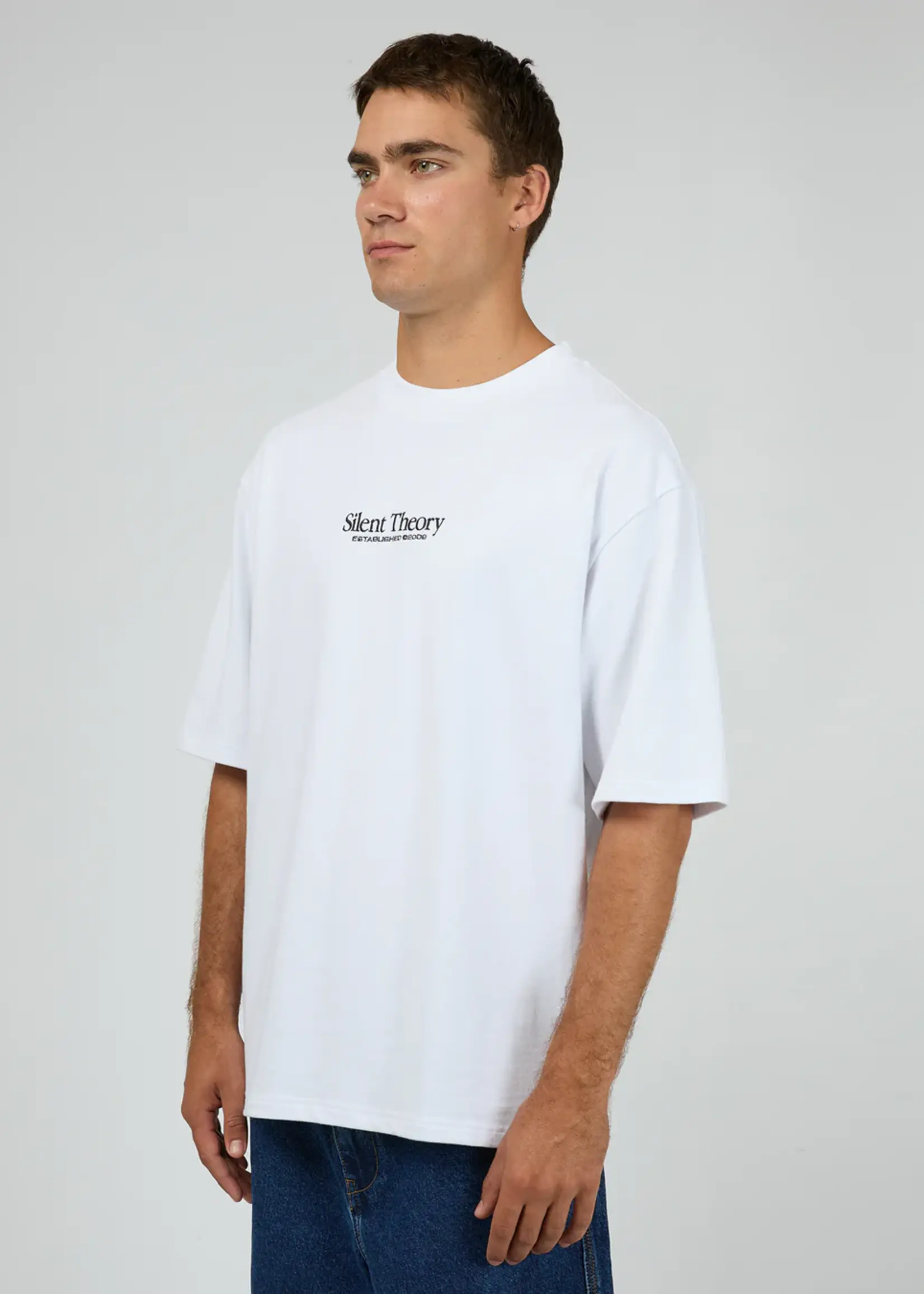 Silent Theory Classic Emb Tee - White